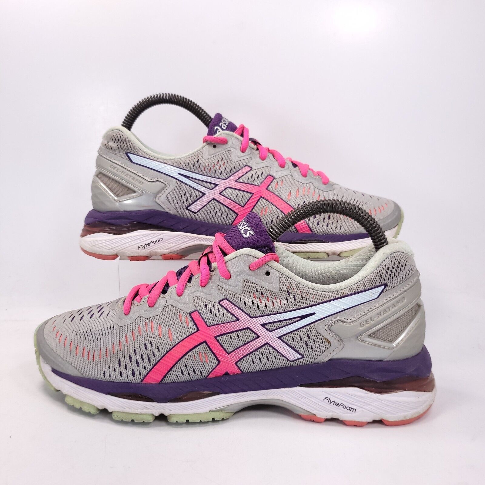 Asics Asics Gel-Kayano 23 Athletic Shoes Women Size 7.5 T696N Gray Size US 7.5 / IT 37.5 - 5 Thumbnail