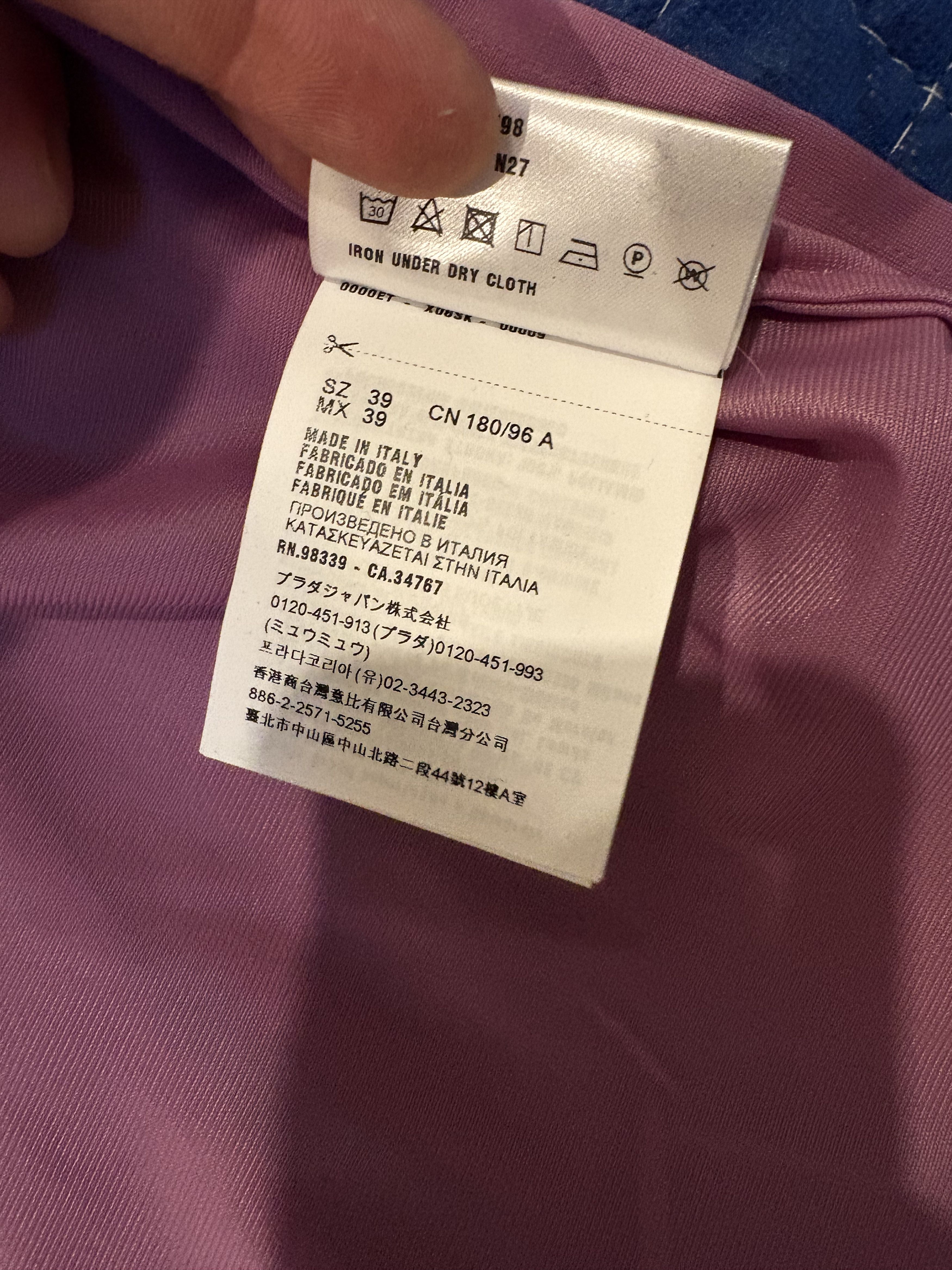Prada Milano Pink Button Up Shirt