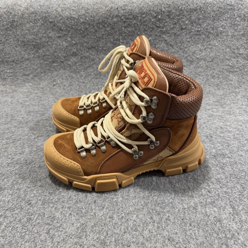 Gucci Gucci Wmns Flashtrek Brick Red Beige Boots Size US 6.5 / EU 39-40 - 1 Thumbnail