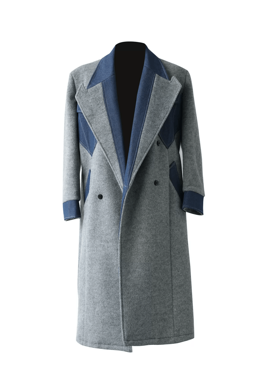 Other Men’s Warm denim patchwork high-end coat Size US M / EU 48-50 / 2 - 6 Thumbnail