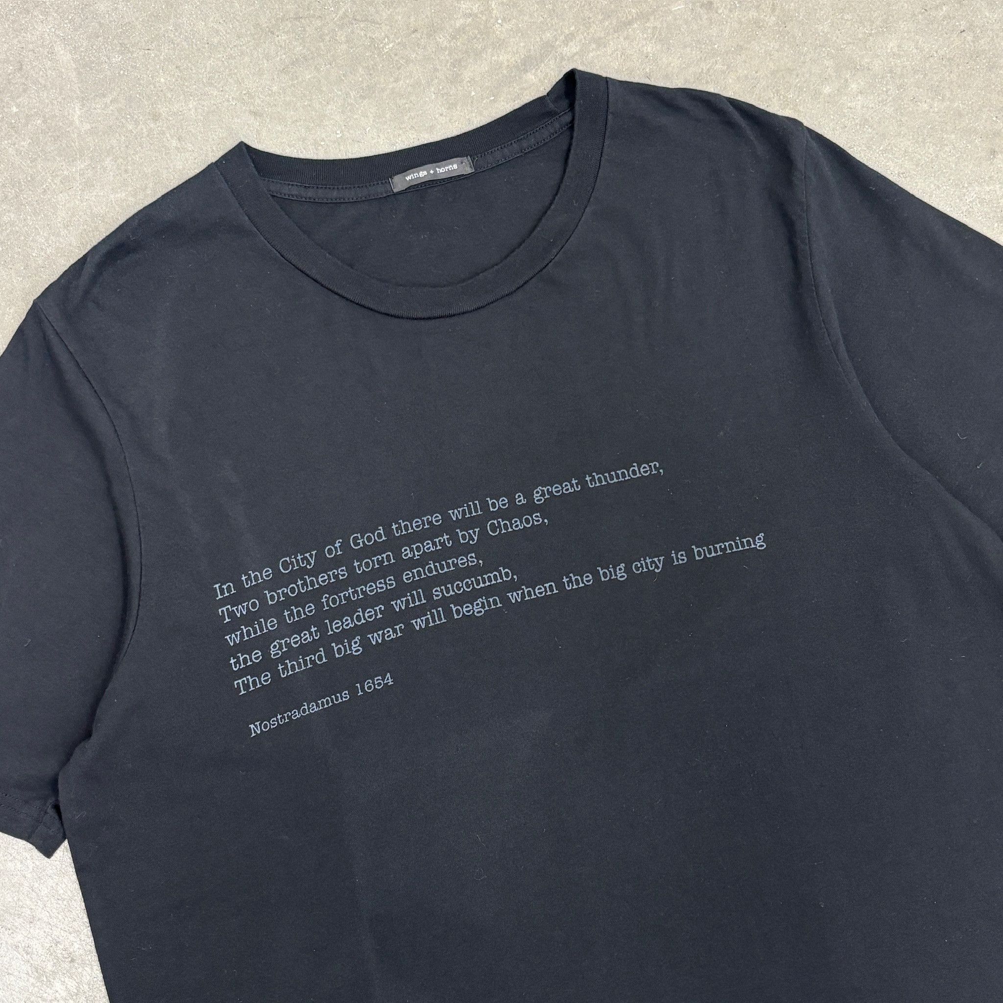Wings + Horns Wings + Horns Nostradamus Graphic T-Shirt Size US XL / EU 56 / 4 - 2 Thumbnail
