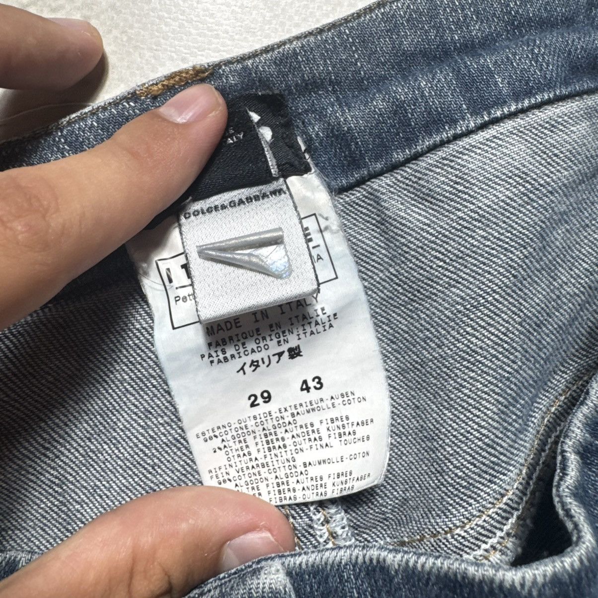 Dolce & Gabbana 90s avant garde dolce gabbana jeans asymmetrical pockets Size 29" - 7 Thumbnail