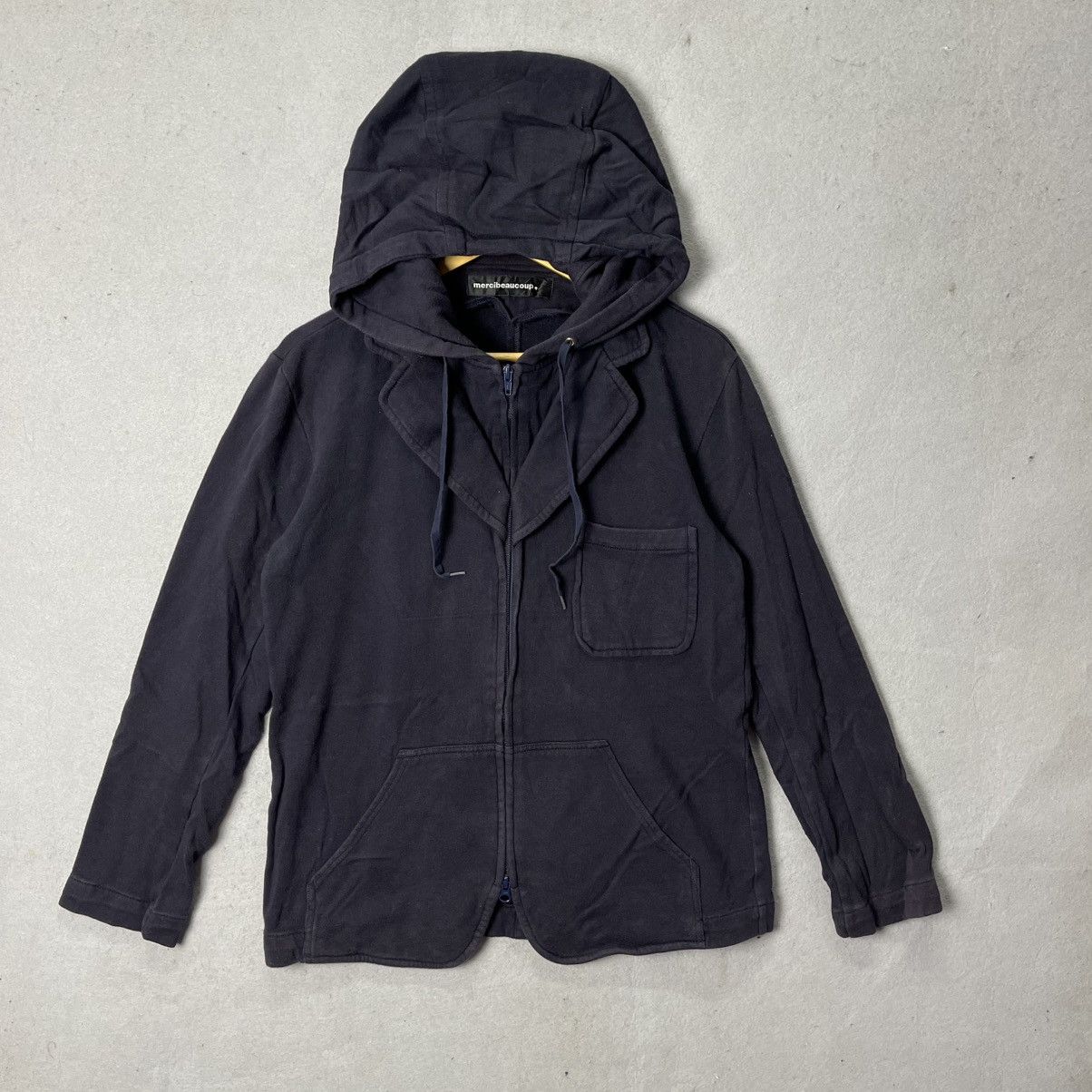 mercibeaucoup MerciBeaucoup Zip Hoodie – Navy Minimal Pocket Design Size M / US 6-8 / IT 42-44 - 1 Thumbnail
