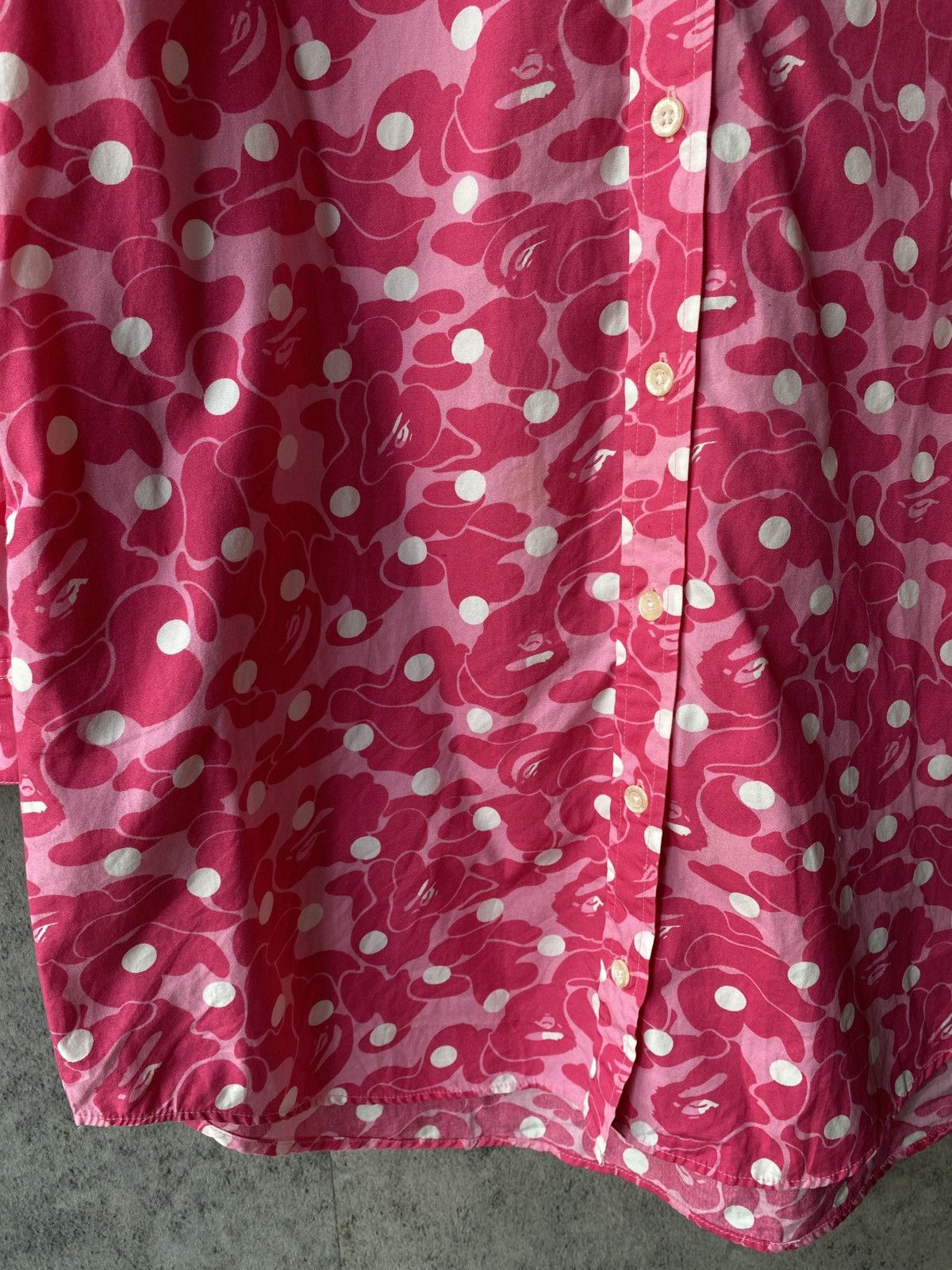 Bape Bape ABC Camo Pink Button Up Shirt Size S / US 4 / IT 40 - 8 Thumbnail