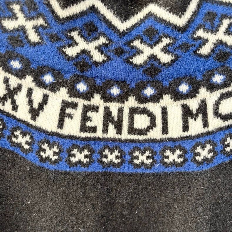 Fendi Fendi size 38 Long sweater with letter logo on the neck Size US XXS / EU 40 - 3 Thumbnail