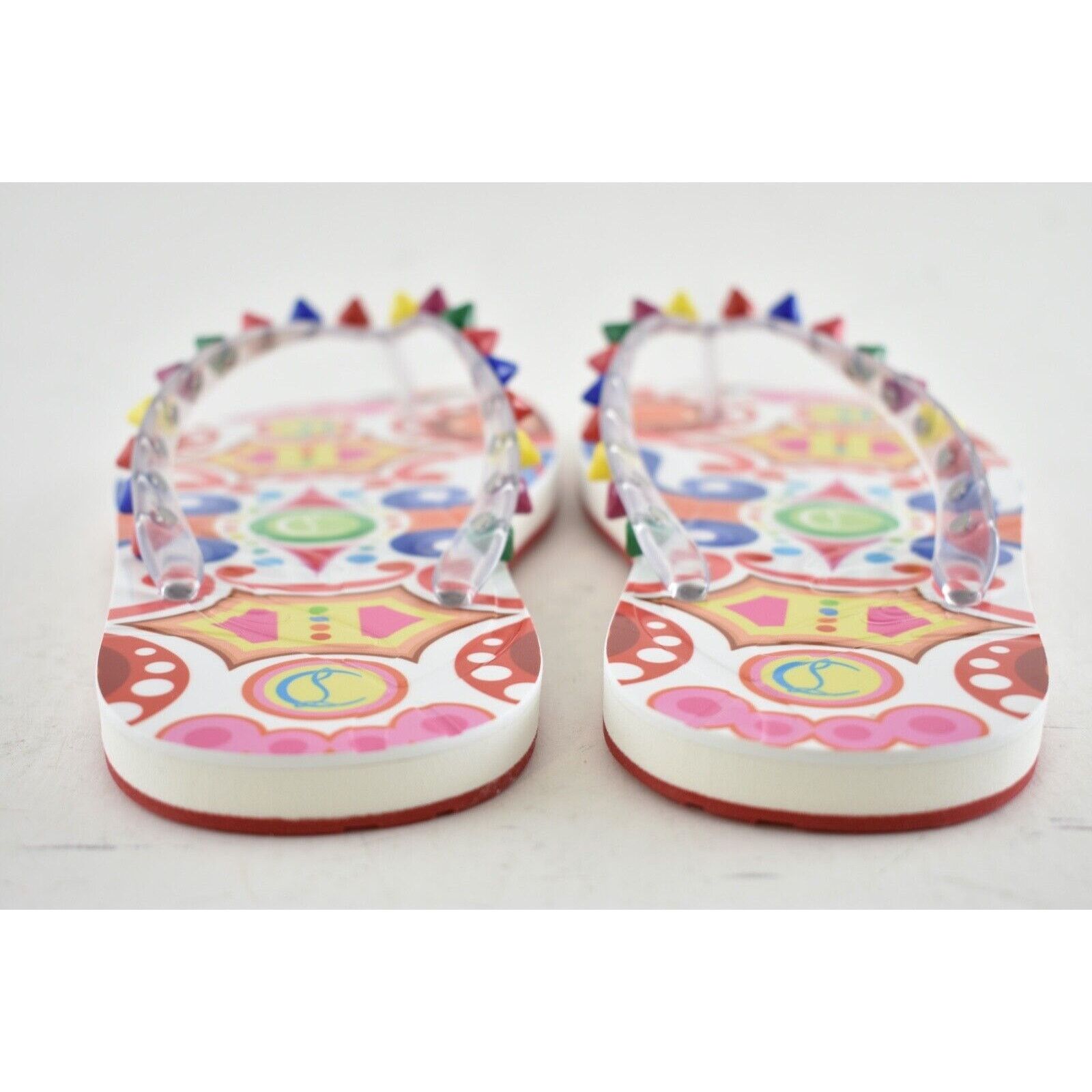 Christian Louboutin Christian Louboutin Loubi Flip Spikes Donna Flat Multi Thong Size US 5 / IT 35 - 10 Thumbnail