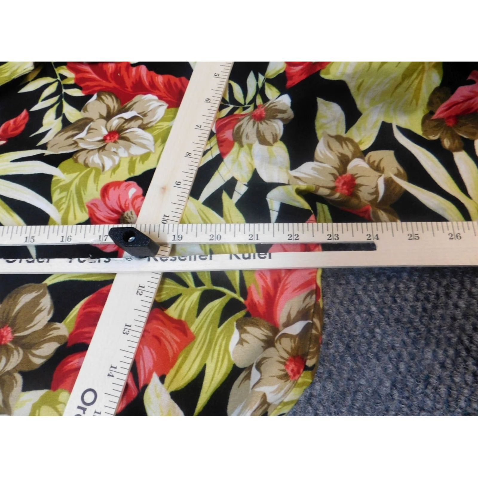 Oleg Cassini Oleg Cassini Womens Blouse XL Floral Multicolor Long Sleeve Collared Casual Button Shirt Women Size XL / US 12-14 / IT 48-50 - 5 Thumbnail