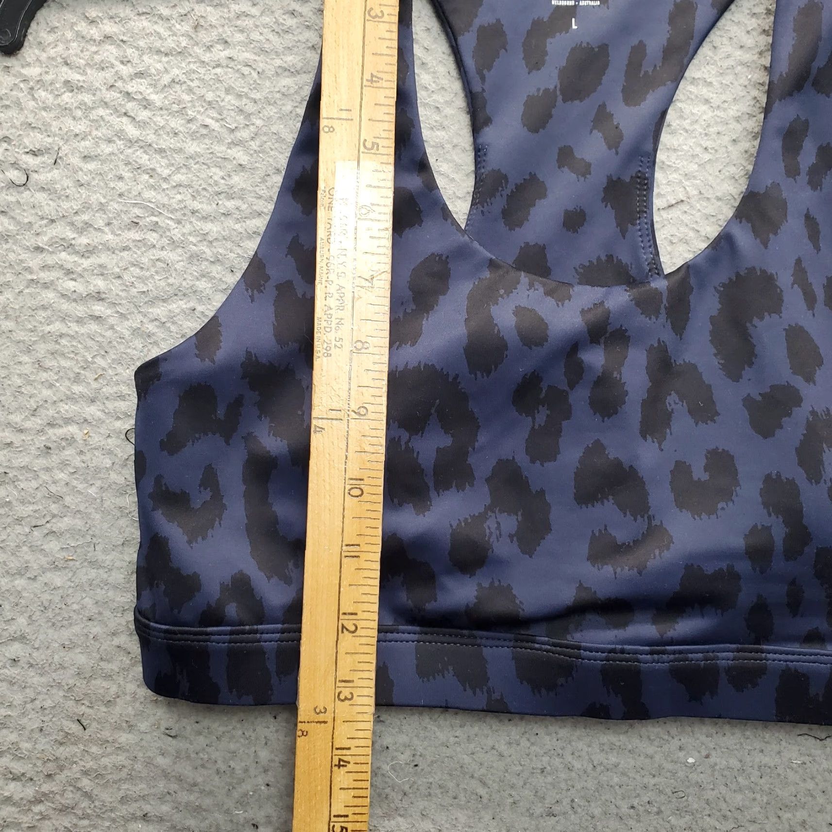 Vintage Allfenix Sports Bra Womens L Multi Leopard Print Stretch Athletic Racerback Size ONE SIZE - 3 Thumbnail