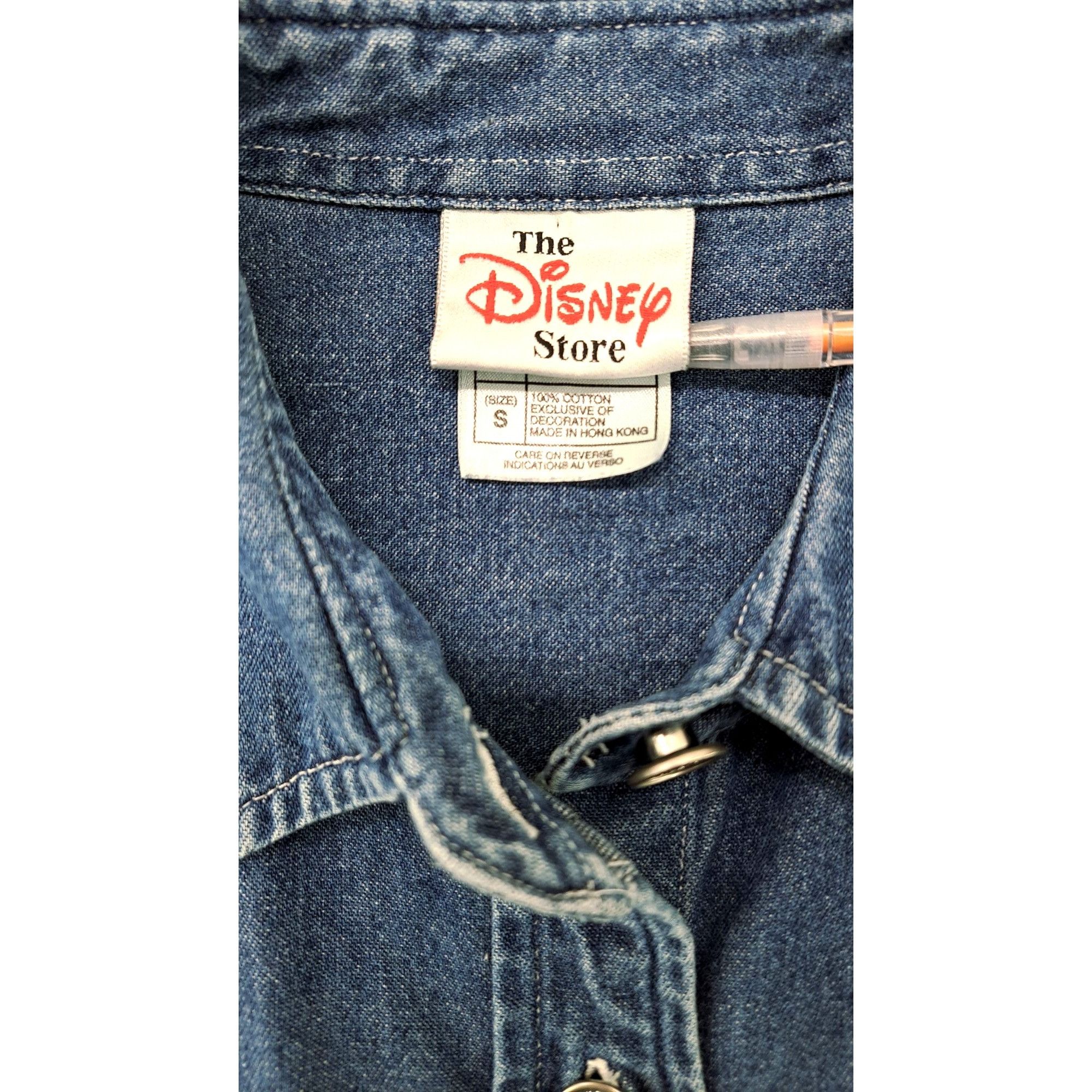 Disney Vintage Disney Store Mickey Mouse Embroidered Denim Button Size S / US 4 / IT 40 - 5 Thumbnail