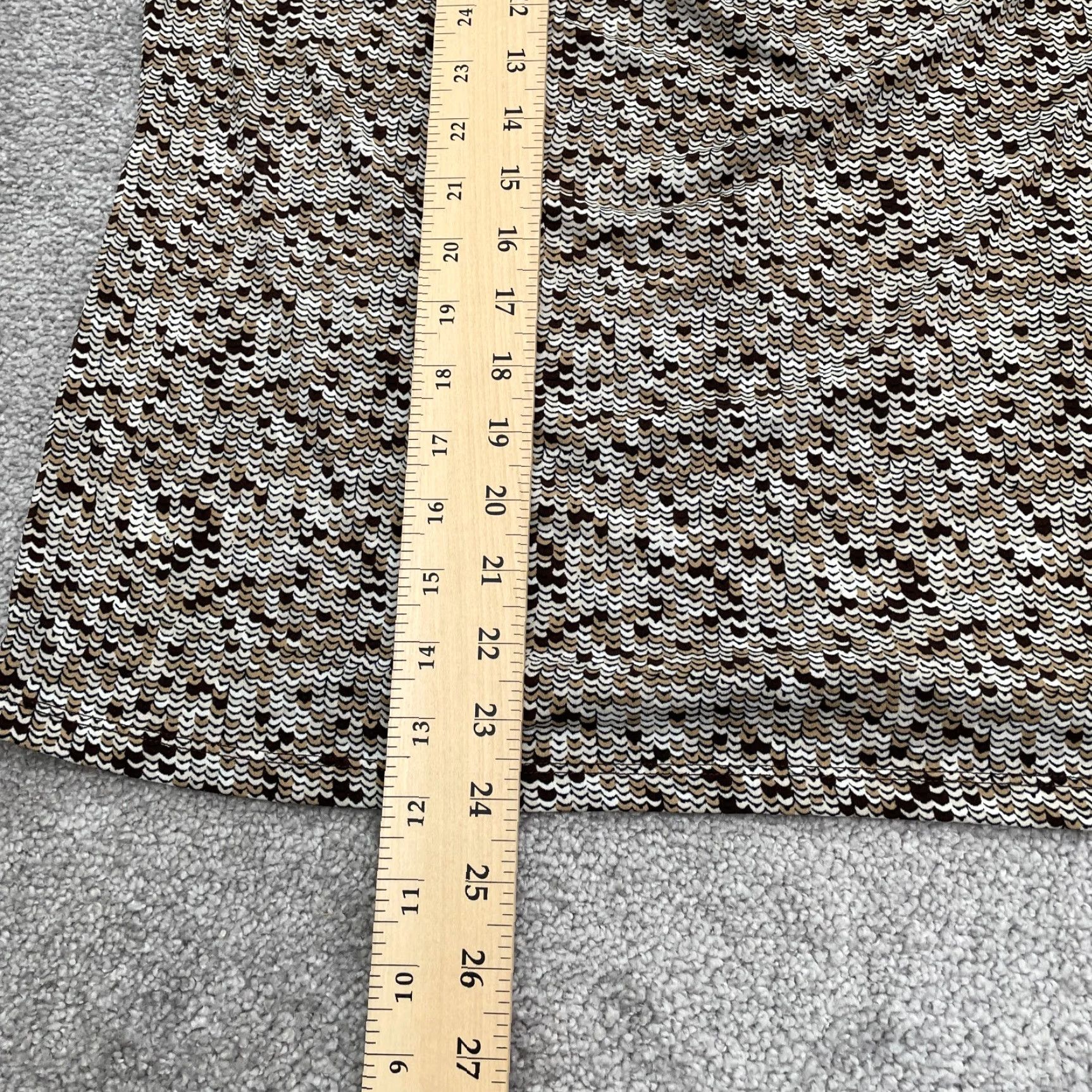 Charter Club Charter Club Blouse Shirt Womens Large Multicolor Geometric Sleeveless Cowl Neck Knit Stretch Casual Everyday Size L / US 10 / IT 46 - 6 Thumbnail