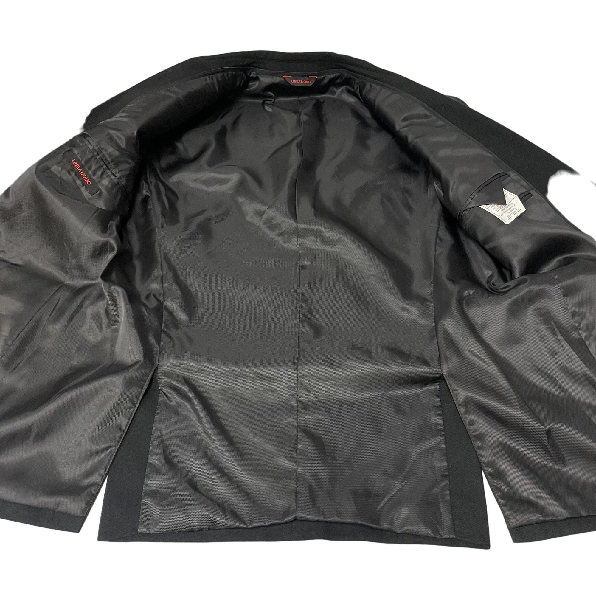 Other Liena Uomo Black SAFARI STYLE Sport Coat MODERN Jacket Size 42R - 4 Thumbnail