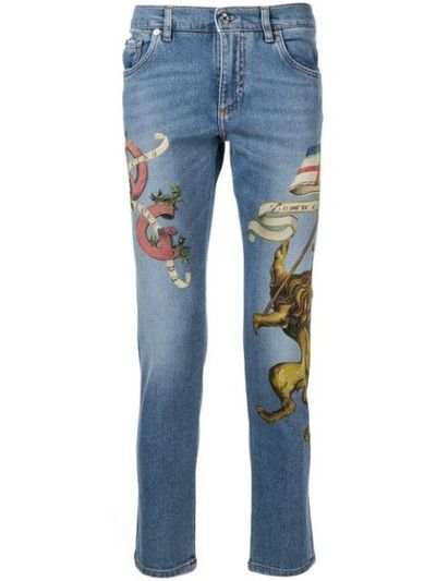 o1y0125 Logo Jeans in Blue
