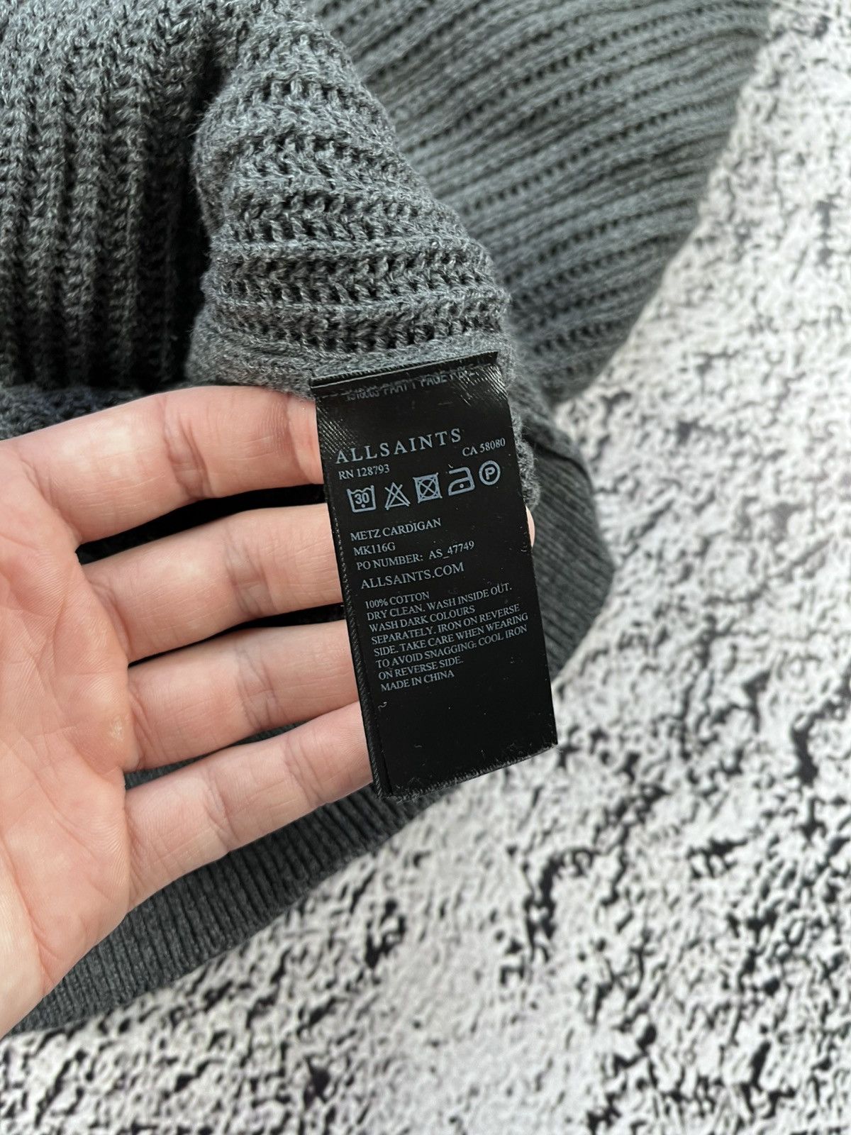 Allsaints Vintage Allsaints Knitted Mesh Zip Cardigan Mesh Jacket Size US M / EU 48-50 / 2 - 7 Thumbnail
