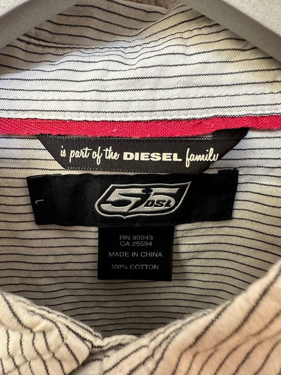 Diesel Diesel Fiftyfivedsl Rare Flowered Shirt Striped Button Up LS Size US M / EU 48-50 / 2 - 12 Thumbnail