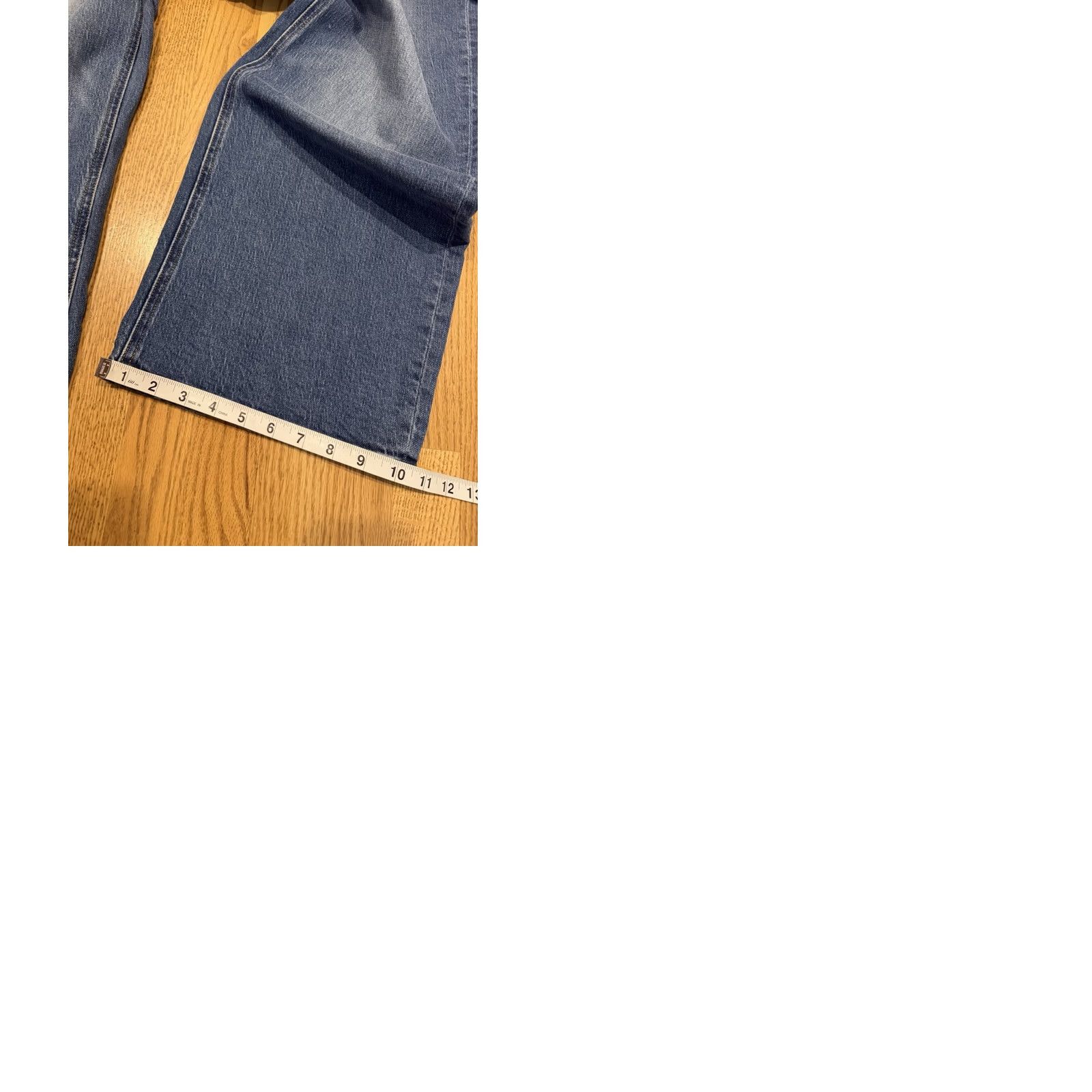 Quince VINTAGE? No. NEW Quince Bella Stretch Relaxed Straight Jeans Atlantic Blue Womens 33 x 28 NWT Size 24" / US 00 / IT 34 - 9 Thumbnail