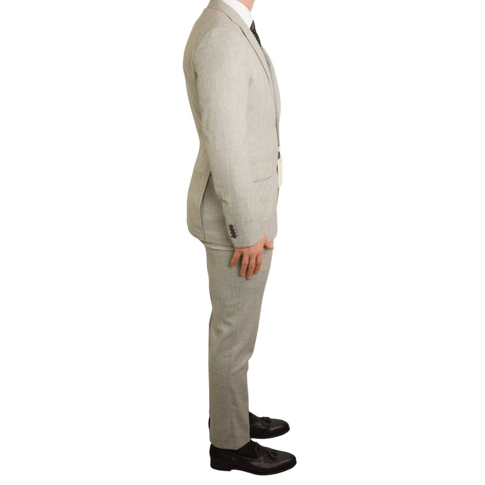 Suitsupply Men Suitsupply Suit Grey La Spalla Drago Circular Wool US40L Size 40L - 2 Thumbnail