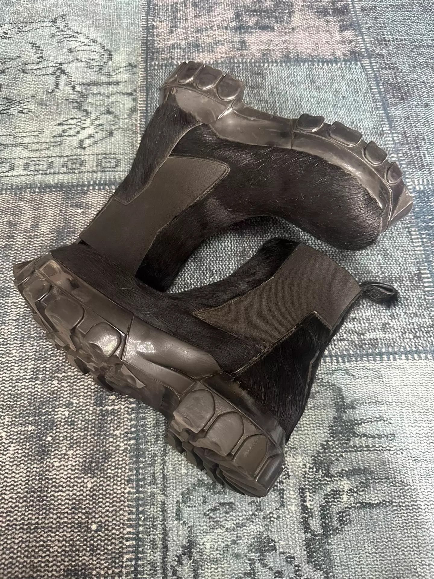 Rick Owens Rick Owens Bozo Haircalf Chelsea Boot Women's 38 Size US 7.5 / IT 37.5 - 1 Thumbnail