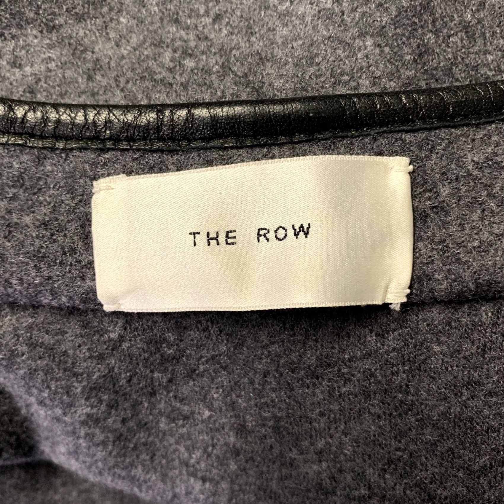 The Row VINTAGE THE ROW Coat Grey Black Wool Lambskin Size 12 Women Dress Coat Wool Lambskin Black Grey 12 Womens Size XL / US 12-14 / IT 48-50 - 5 Thumbnail