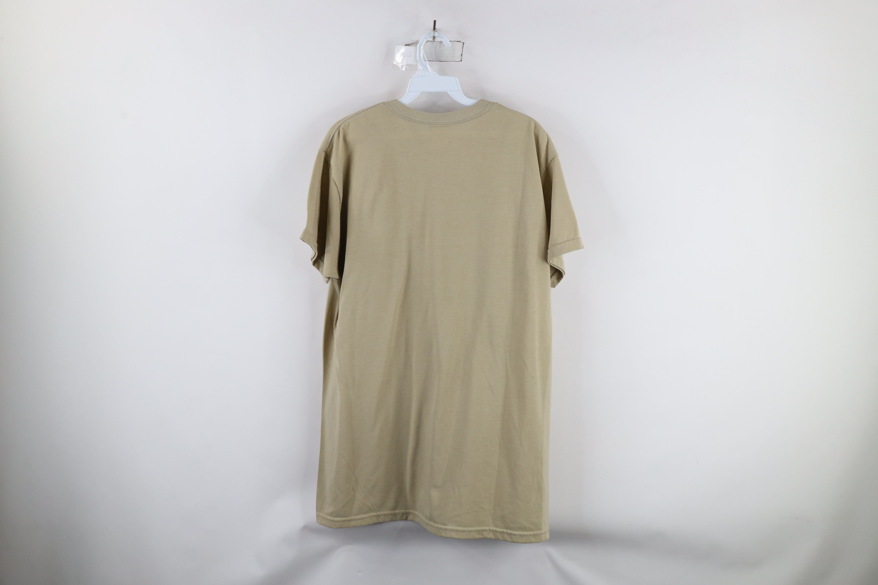 Vintage Vintage 90s Streetwear Blank Short Sleeve T-Shirt Beige USA Size US L / EU 52-54 / 3 - 6 Thumbnail