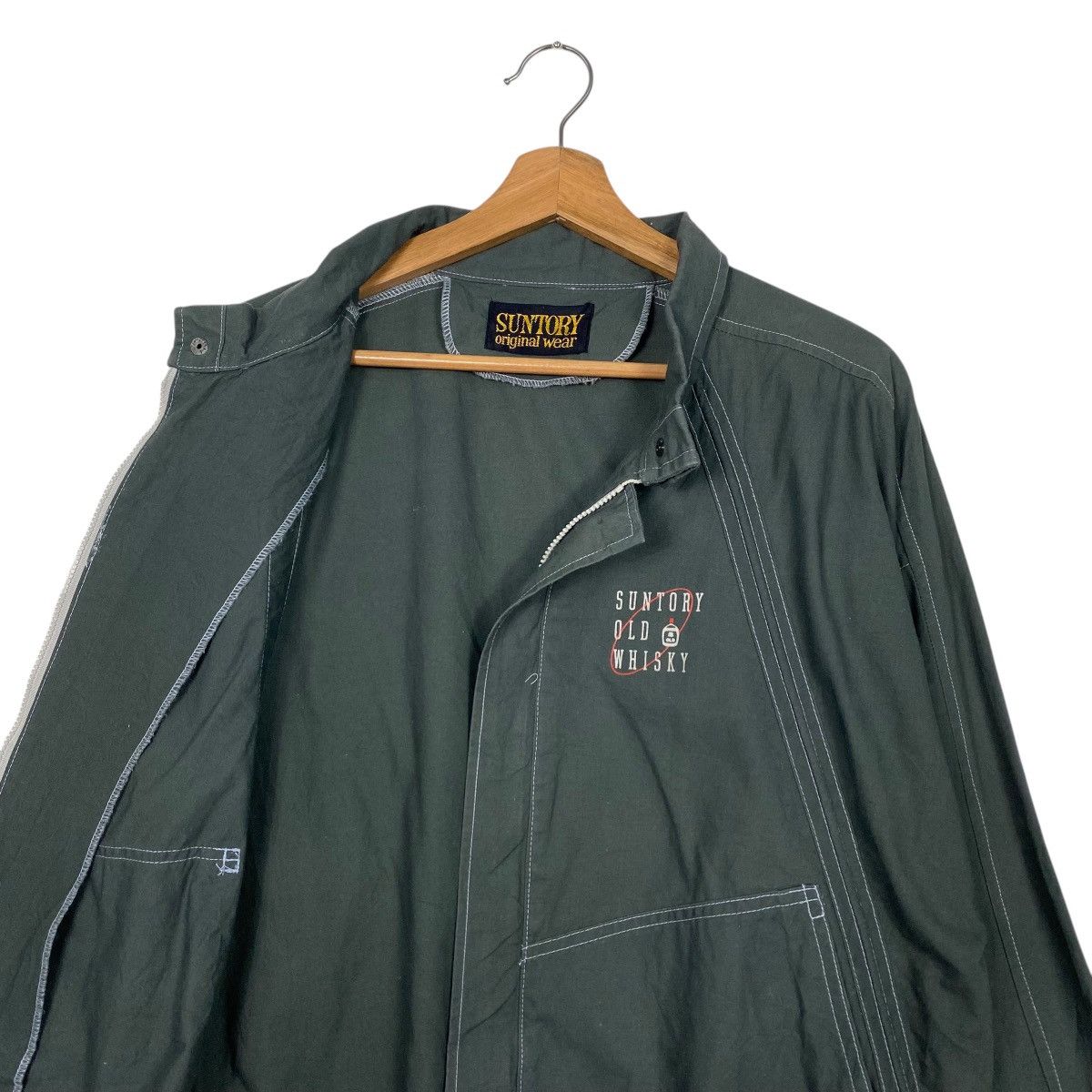 Japanese Brand Vintage 90's Suntory Boss Coffee Small Logo Zipper Jacket Size US M / EU 48-50 / 2 - 11 Thumbnail