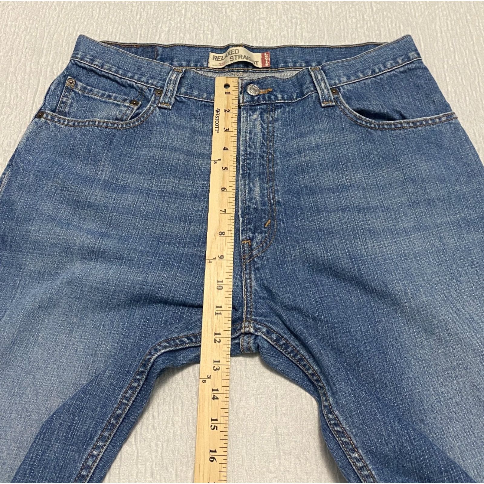 Levi's VINTAGE Levi's 559 Jeans Mens Regular Size 36 Blue Denim Whiskers Relaxed Straight 5-Pocket Mens Boys|Mens Size US 36 / EU 52 - 7 Thumbnail