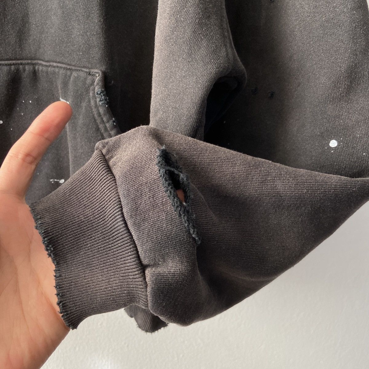 Akimbo Club Akimbo Watch Peeker Distressed hoodie Sun Faded Black Size US S / EU 44-46 / 1 - 7 Thumbnail