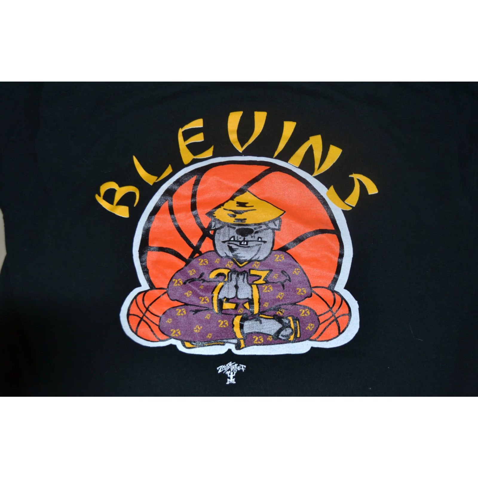 Fruit Of The Loom VINTAGE I Wanna Be Like Mike Blevins #23 2nd St Bulldog Buddha Basketball T Shirt Large Black Blacks T-Shirt Mens Graphic Tee Sports Nike Size US L / EU 52-54 / 3 - 2 Thumbnail