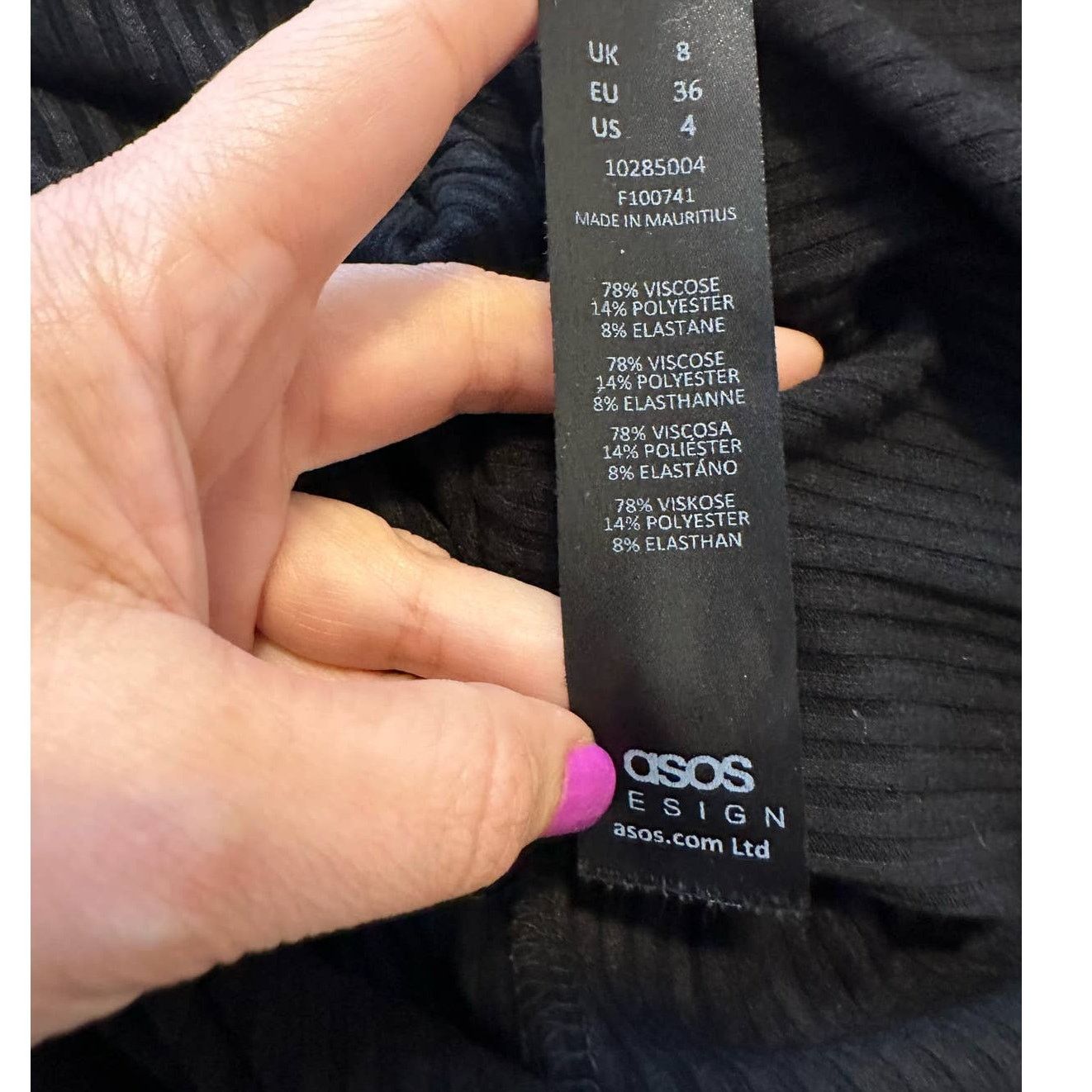 Asos Asos black crew neck long sleeves side slits sweater size 4 Size S / US 4 / IT 40 - 3 Thumbnail