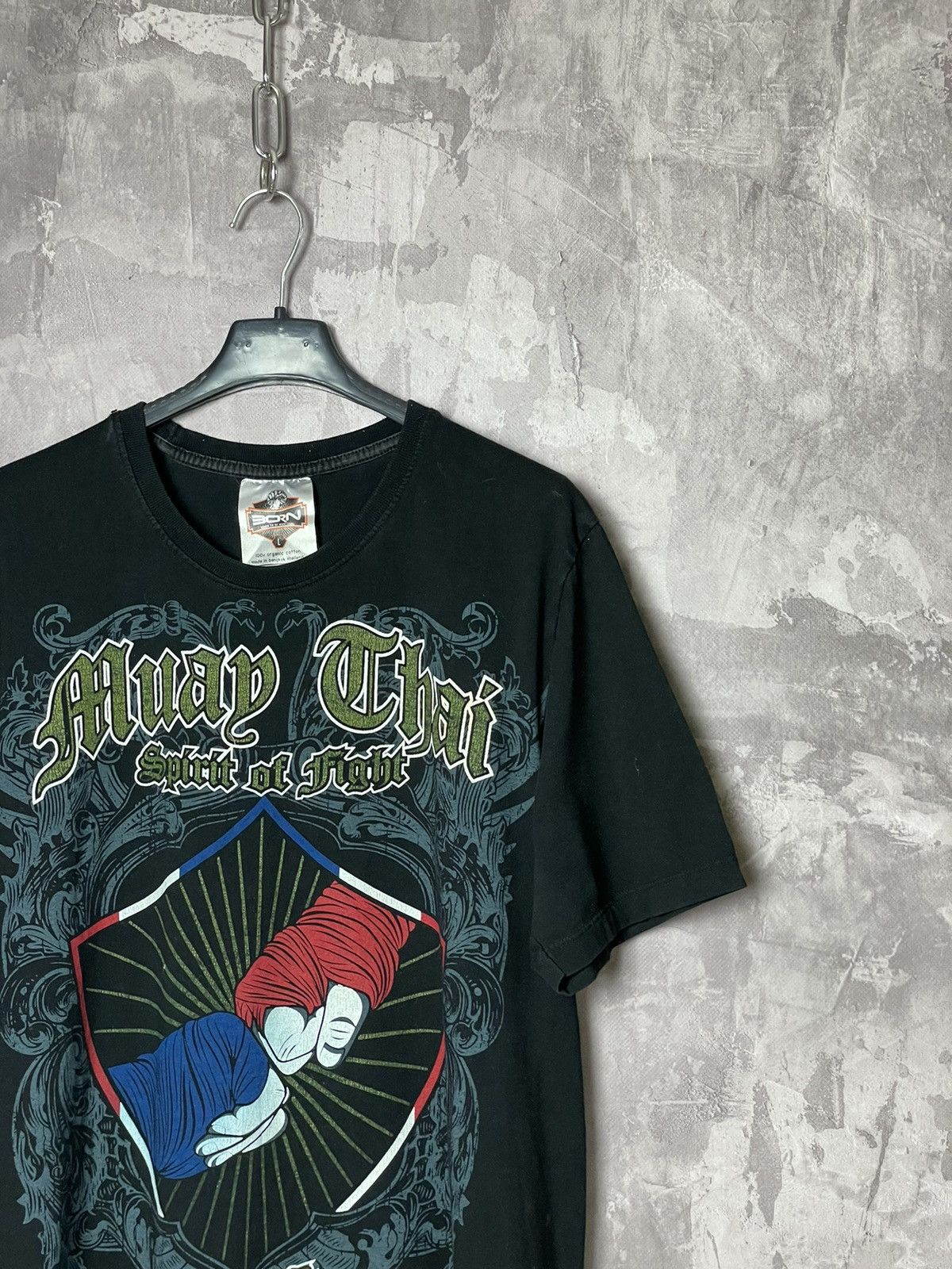 Band Tees × Japanese Brand × Vintage Vintage Y2K Muay Thai Boxing Double Sided T-Shirt Size US L / EU 52-54 / 3 - 3 Thumbnail