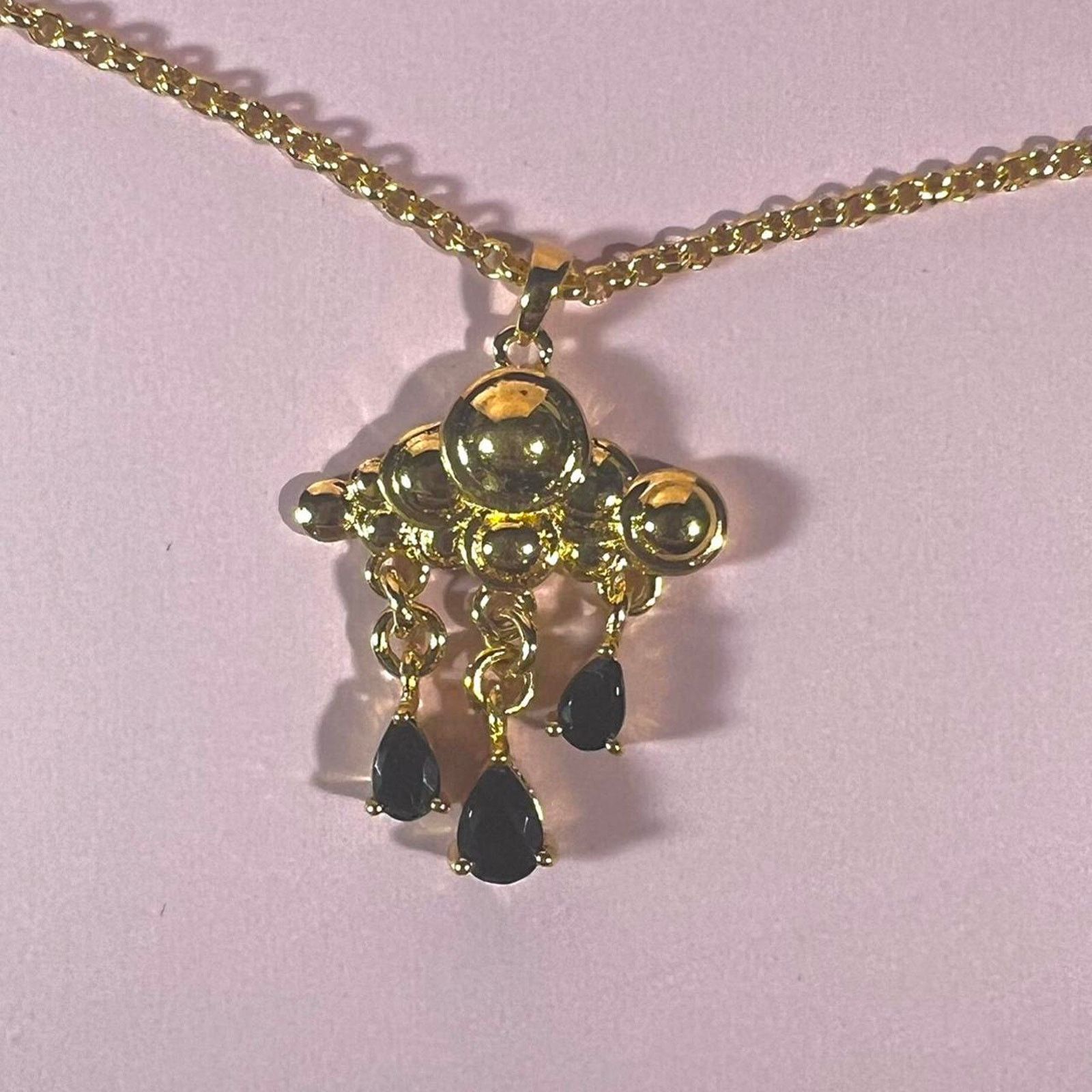 Jewelry Hespera gold cloud pendant necklace Size ONE SIZE - 3 Thumbnail
