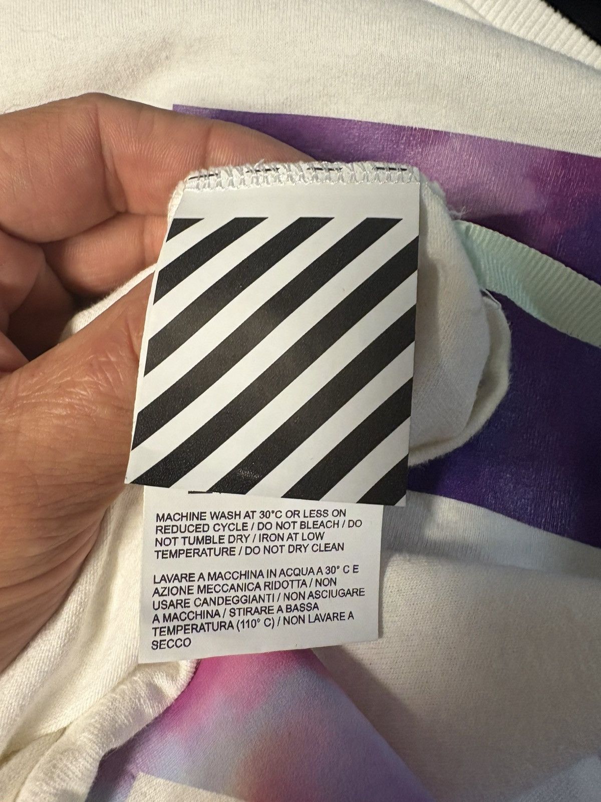 Off-White Off White Blurred Lines Tee - White - L - Never Worn Size US L / EU 52-54 / 3 - 7 Thumbnail