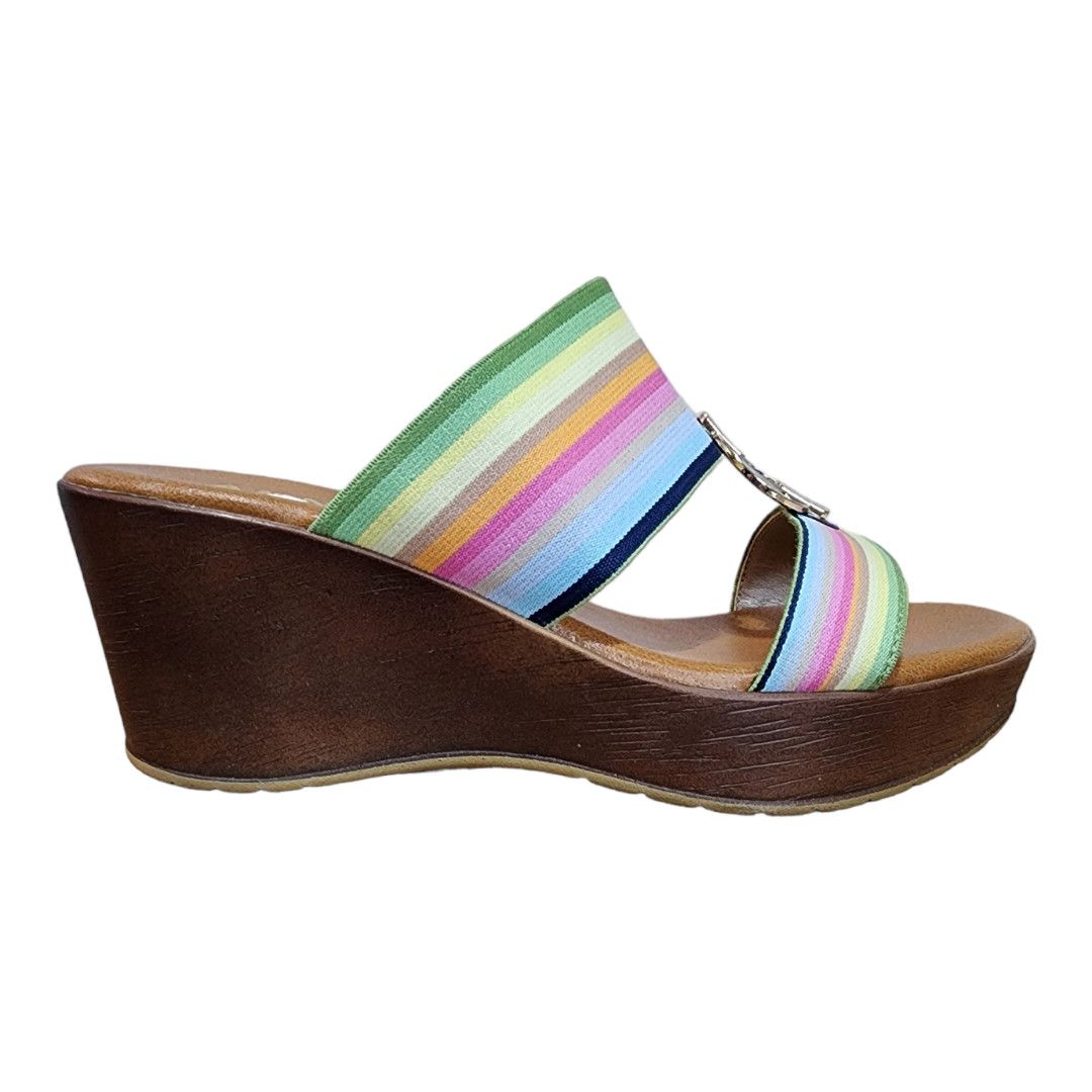 Anne Klein Anne Klein Hayda Striped Wedge Pump Women's Size 6 Size US 6.5 / IT 36.5 - 11 Thumbnail