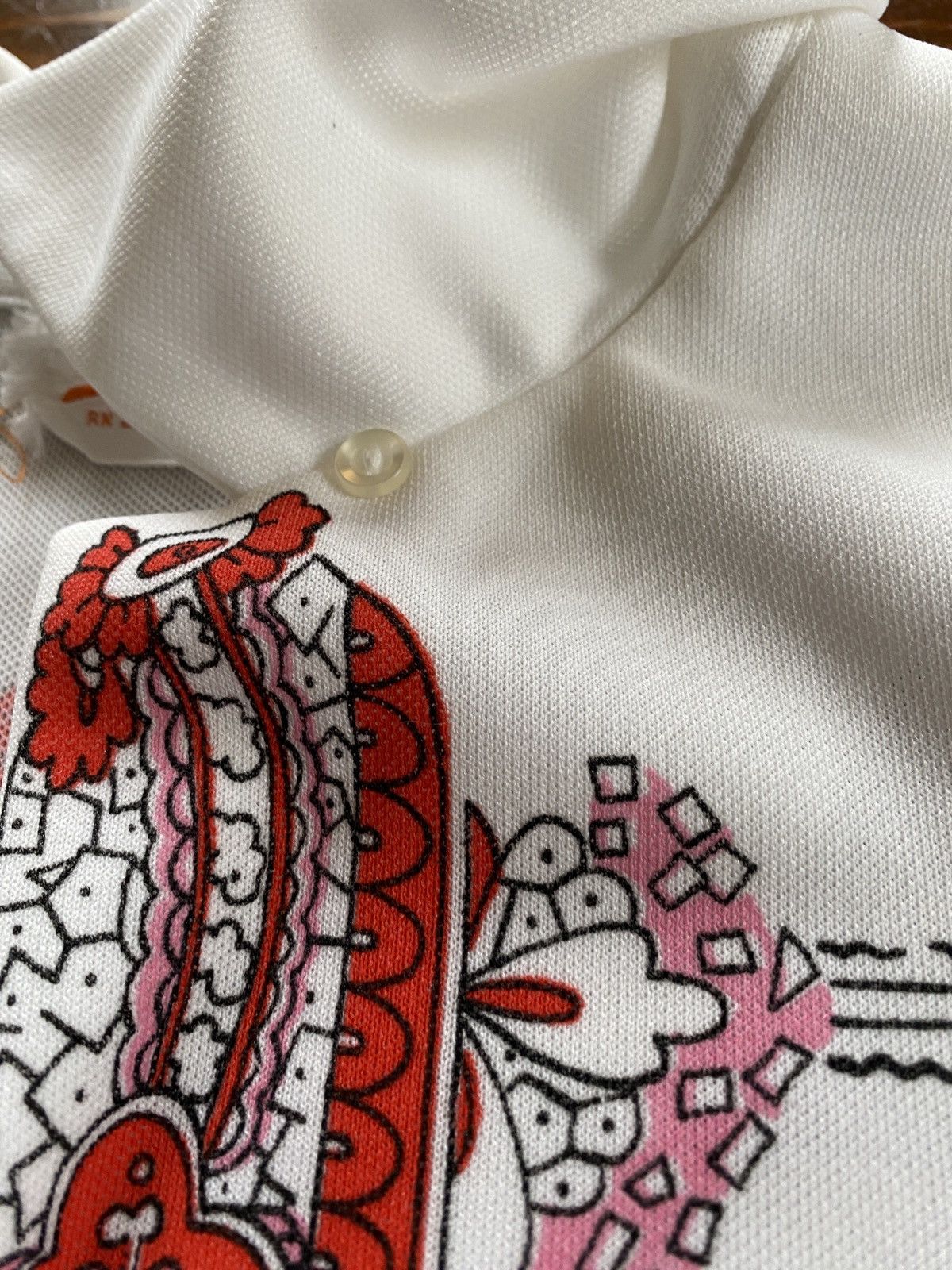 Retrofit × Vintage Vintage 60’s Smartique Stain Glass Pattern Poly Button Up Size L / US 10 / IT 46 - 5 Thumbnail