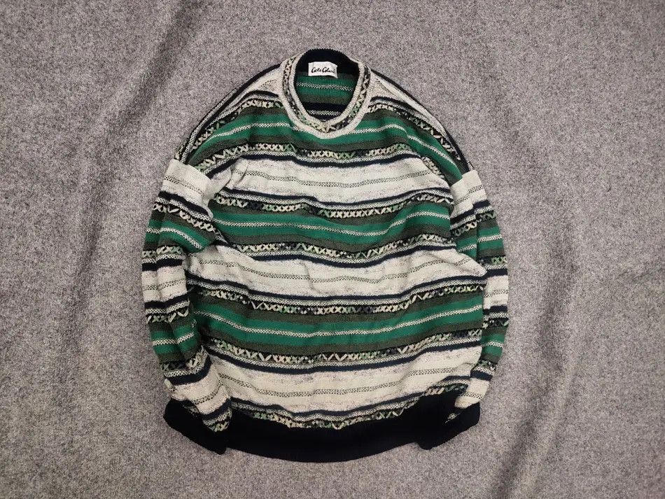 Carlo Colucci Vintage 90's Carlo Colucci Coogi Knit Kapital Style sweater Size US L / EU 52-54 / 3 - 1 Thumbnail