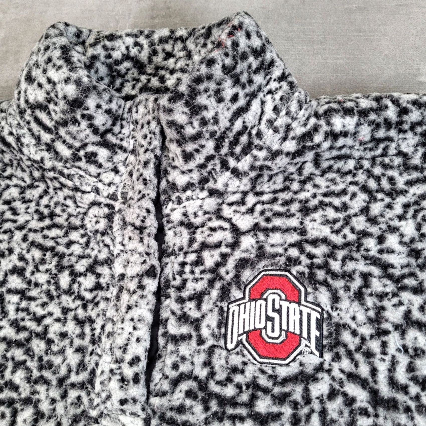 Vintage Ohio State Buckeyes Sherpa Fleece Pullover Jacket Coat Womens L Size L / US 10 / IT 46 - 2 Thumbnail
