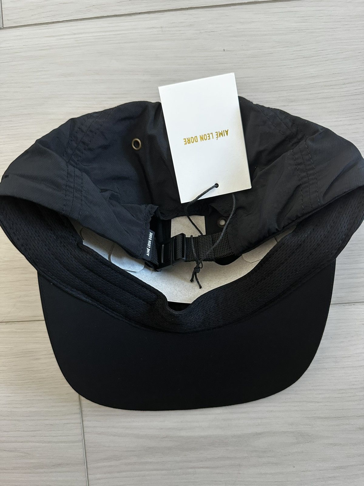 Aime Leon Dore NEW AIME LEON DORE Embroidered Script Sport Hat cap black Size ONE SIZE - 10 Thumbnail