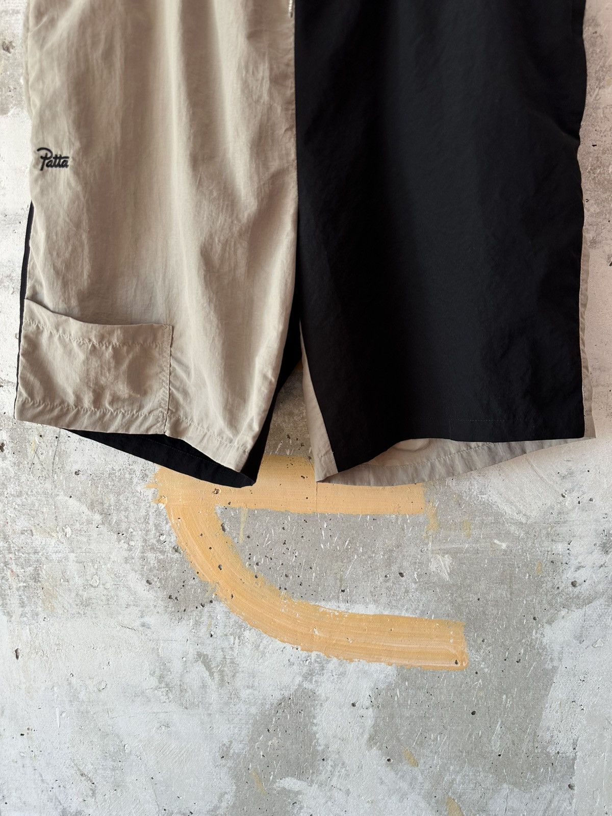 Patta Patta Double Colour Black Beige Swim Summer Shorts Size US 32 / EU 48 - 11 Thumbnail