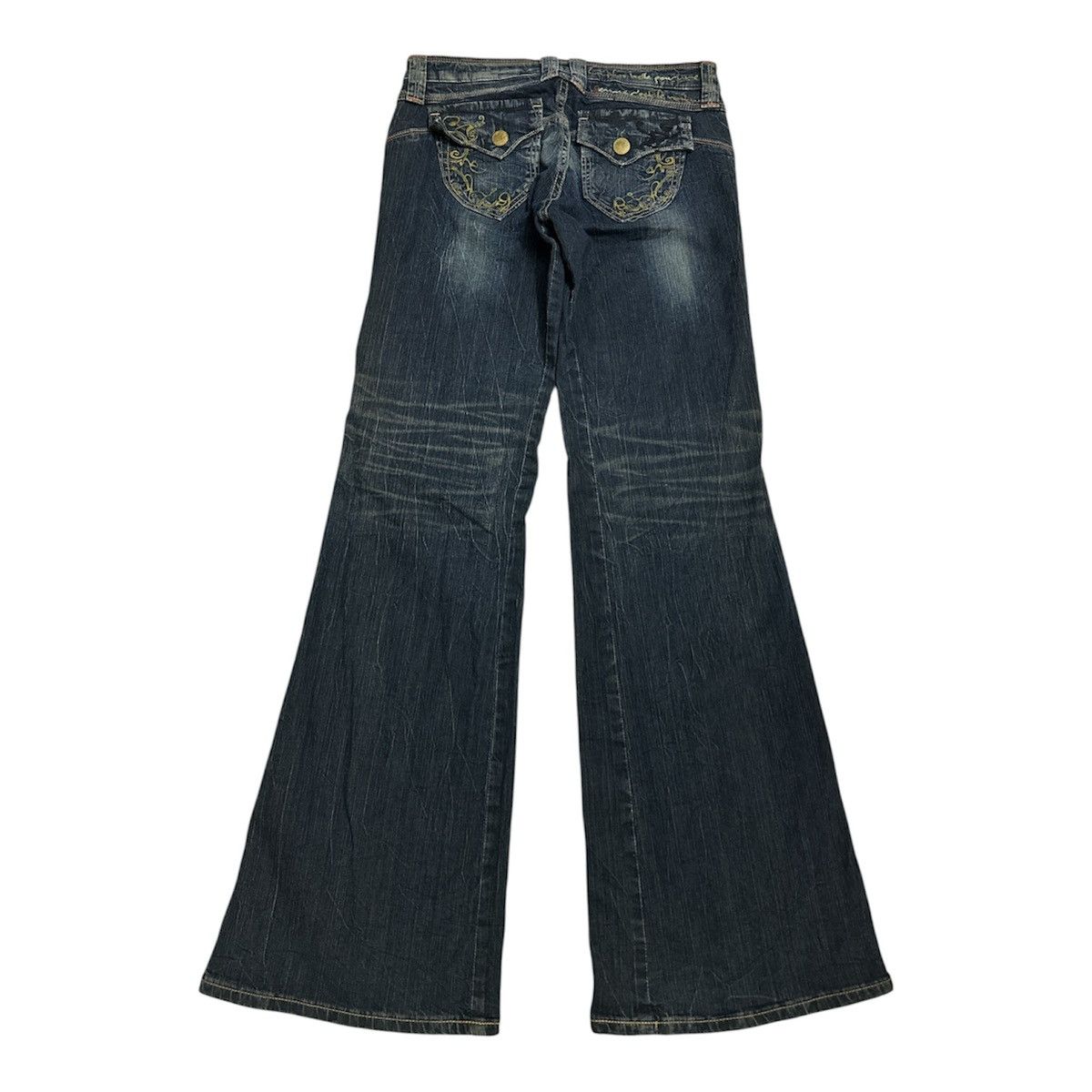 Distressed 2000s Vienus Flare Jeans Goa Lgb Y2K Style