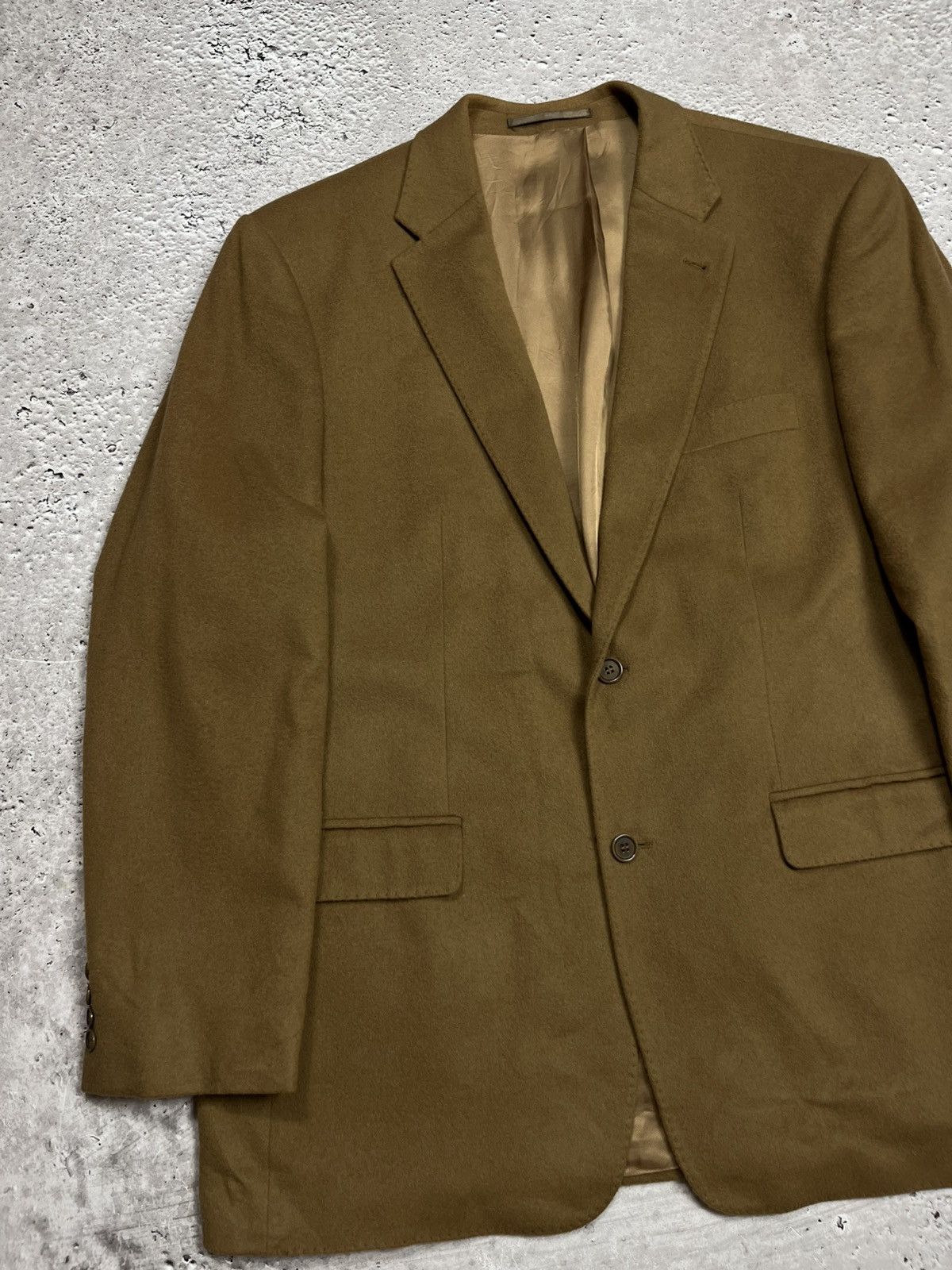 Other Tailor & Son 100% Cashmere Camel Blazer Sport Coat Jacket 58 Size 48R - 3 Thumbnail
