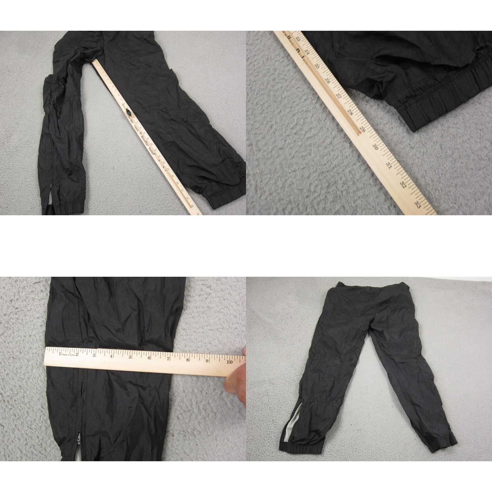 Vintage VINTAGE J. C. Penney Track Pants Mens Medium Black Nylon Joggers 90s Jeans? (Note: Original lacks jeans; adjusted to maintain original words only) Size US 31 - 9 Thumbnail
