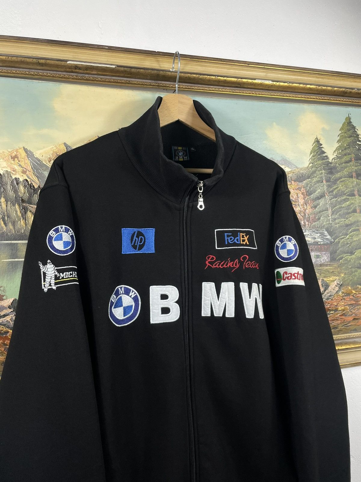 BMW BMW Vintage Retro Y2k 00s Zip Jacket Crewneck Race Nascar Size US XL / EU 56 / 4 - 5 Thumbnail