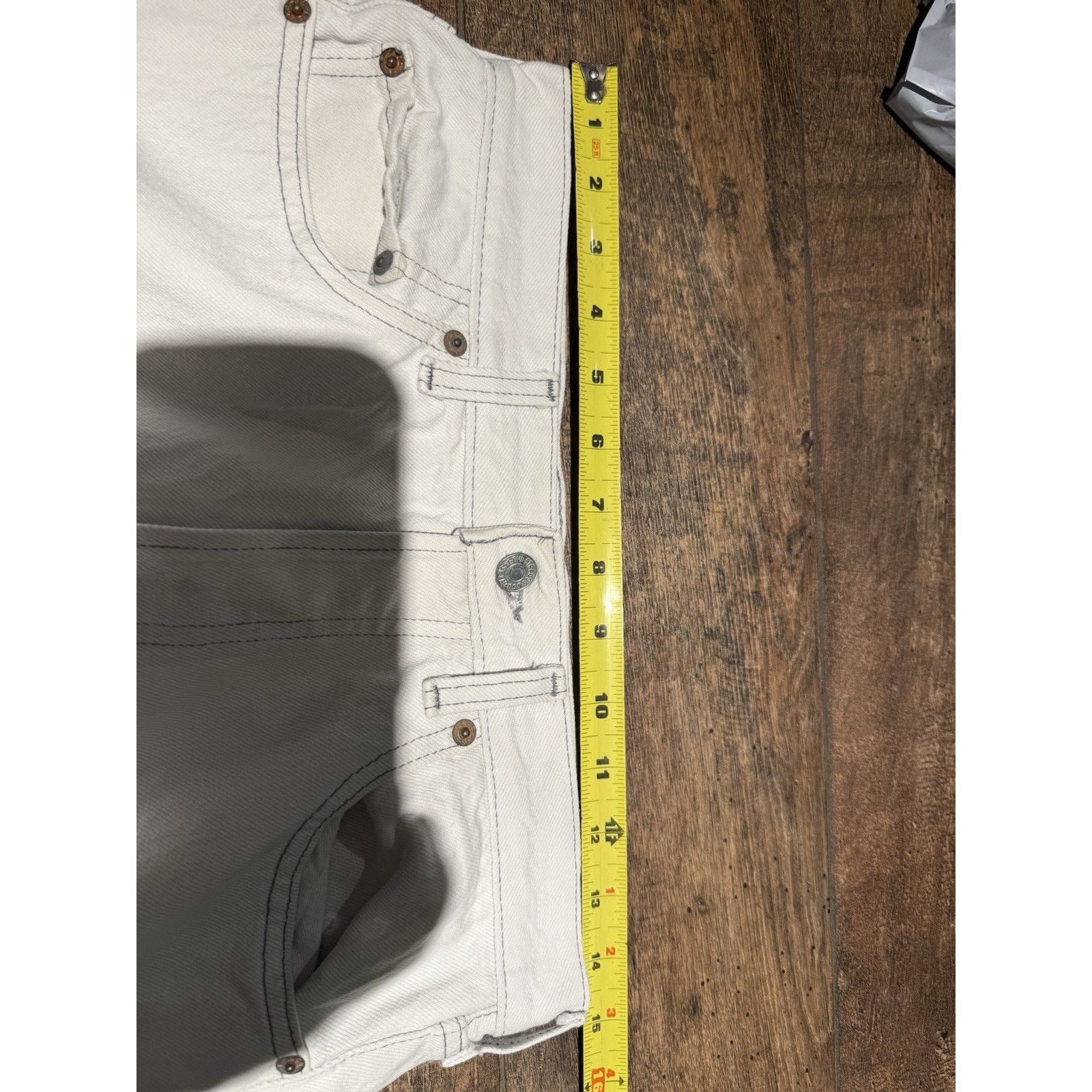 Levi's Vintage 80s Levi 501 Jeans White 30x30 | 29.5/29.5 Size US 30 / EU 46 - 12 Thumbnail