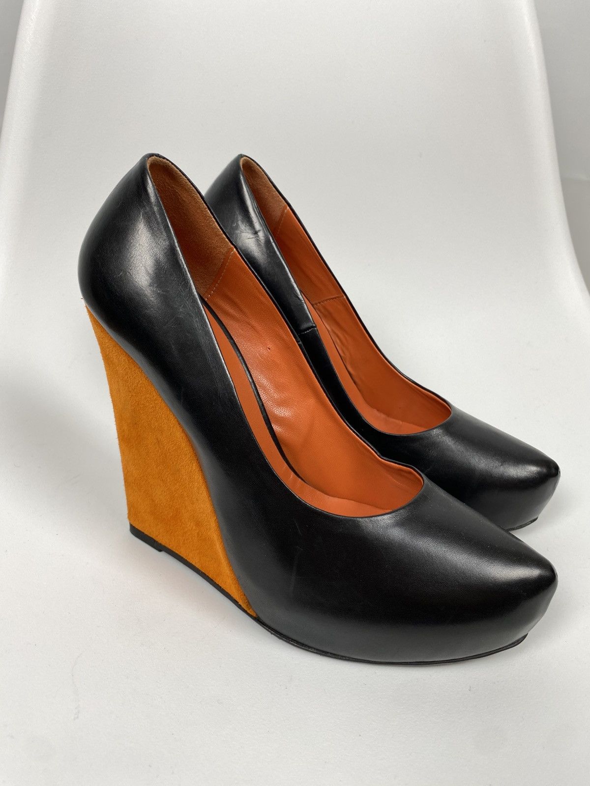 Other Giacomorelli Genuine Leather and Suede Wedges Heels size 37 Size US 7 / IT 37 - 1 Thumbnail