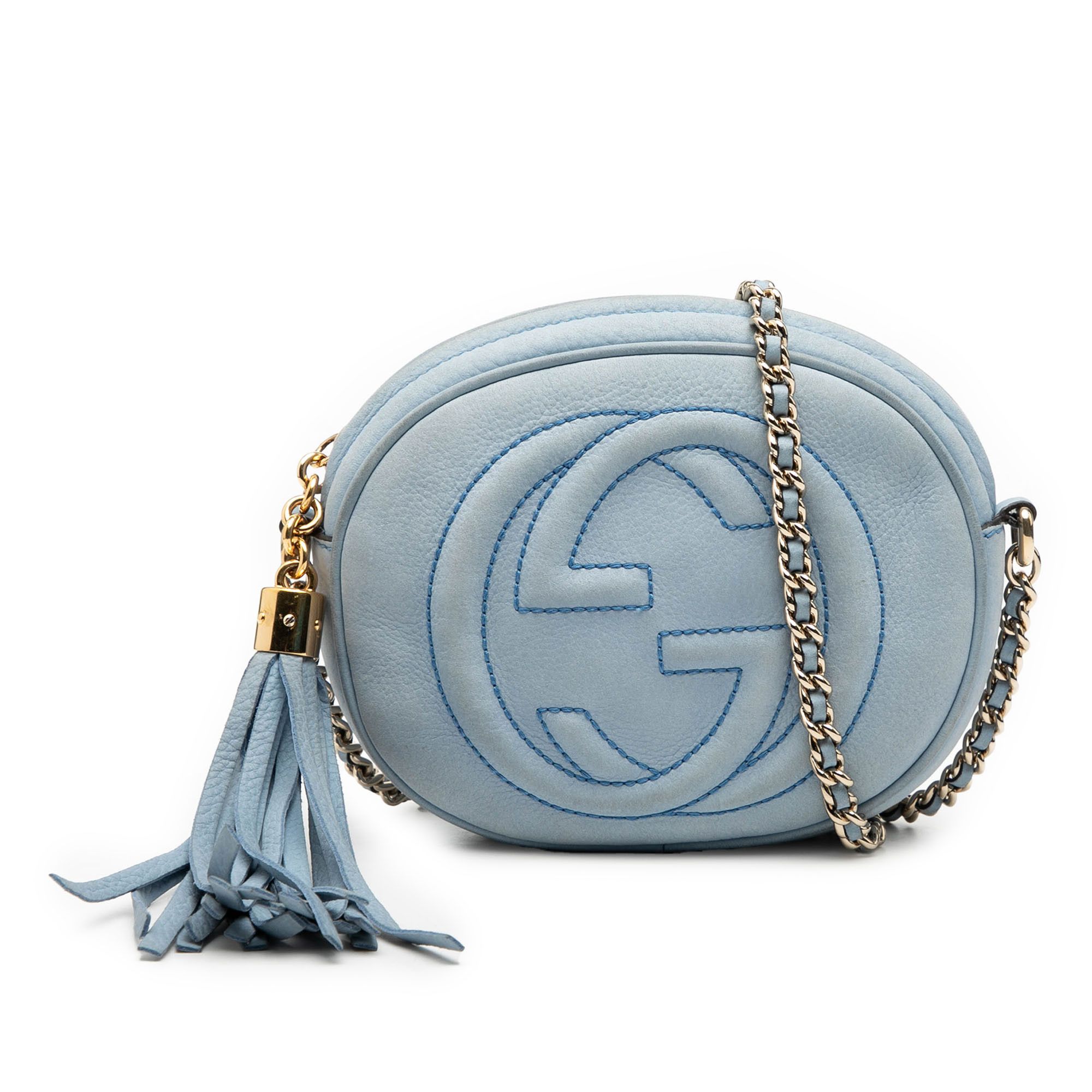 Gucci Gucci Mini Nubuck Soho Chain Crossbody Size ONE SIZE - 1 Thumbnail