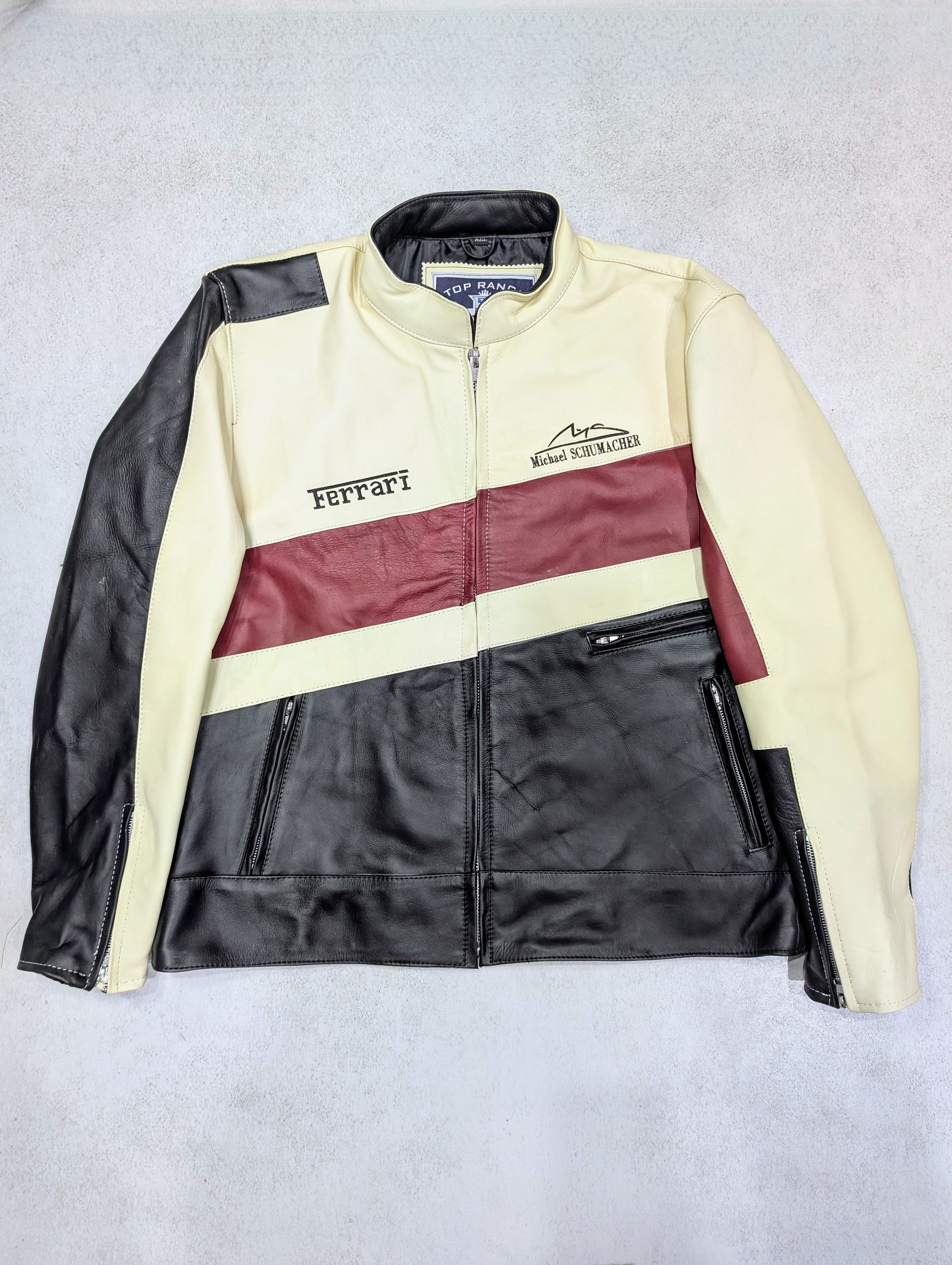 Formula 1 🔥 Ferrari 💥 Formula 1 World Championship Leather Jacket F1 Size US XL / EU 56 / 4 - 1 Thumbnail