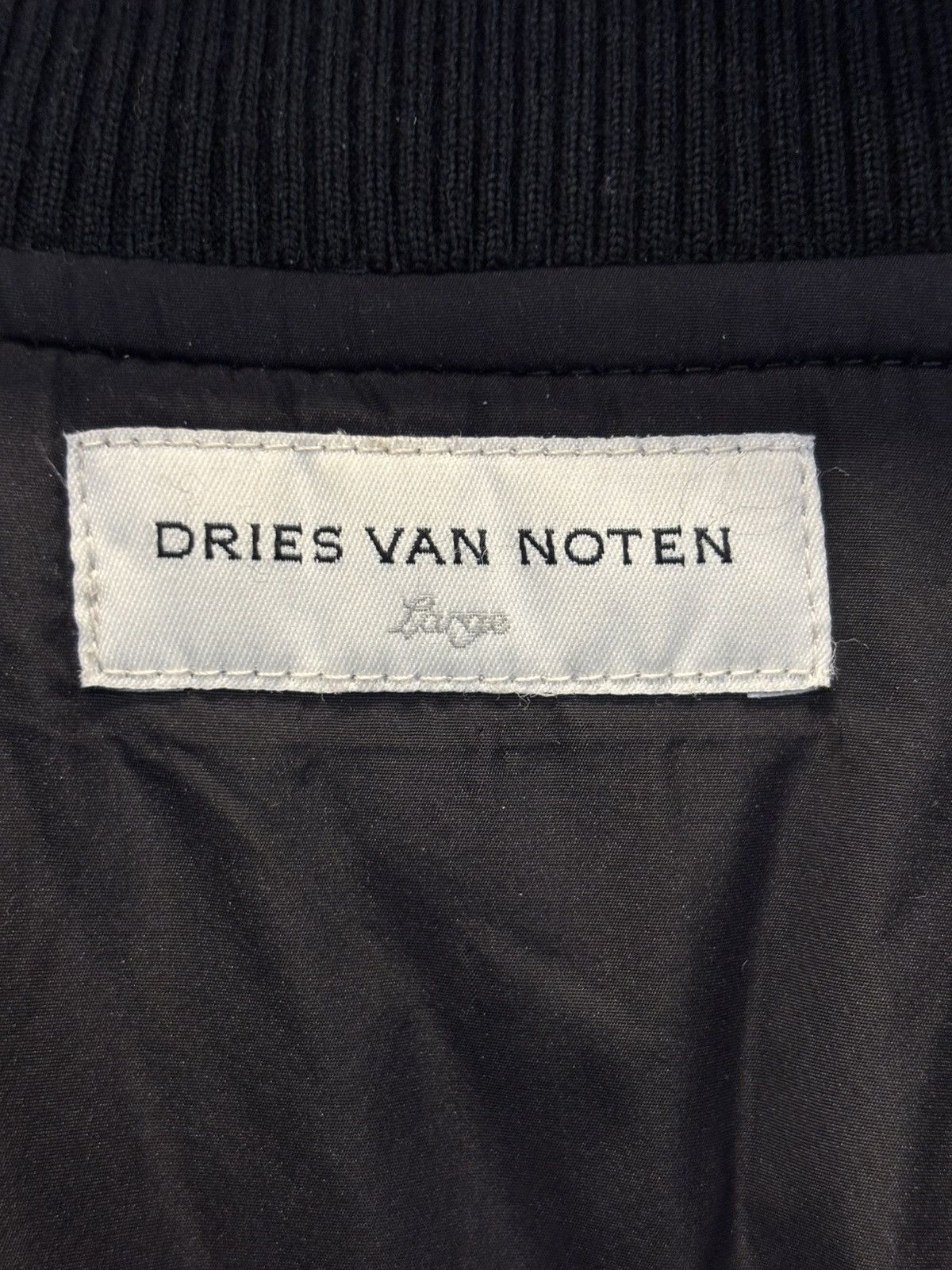 Dries Van Noten AW14 Backzip wool version bomber jacket Size US L / EU 52-54 / 3 - 8 Thumbnail