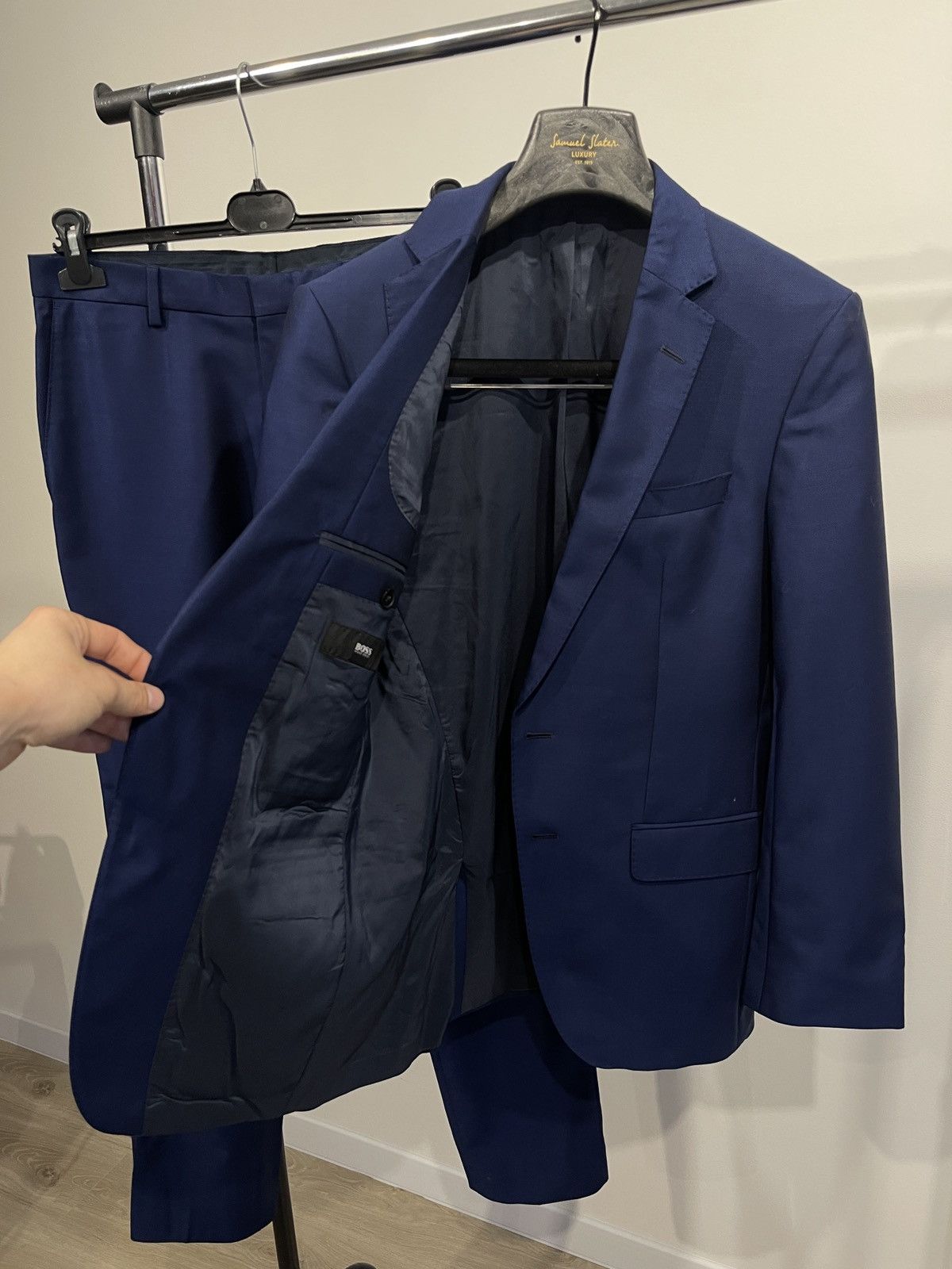 Hugo Boss Hugo Boss classic suit blue blazer trousers 36R Size 36R - 6 Thumbnail