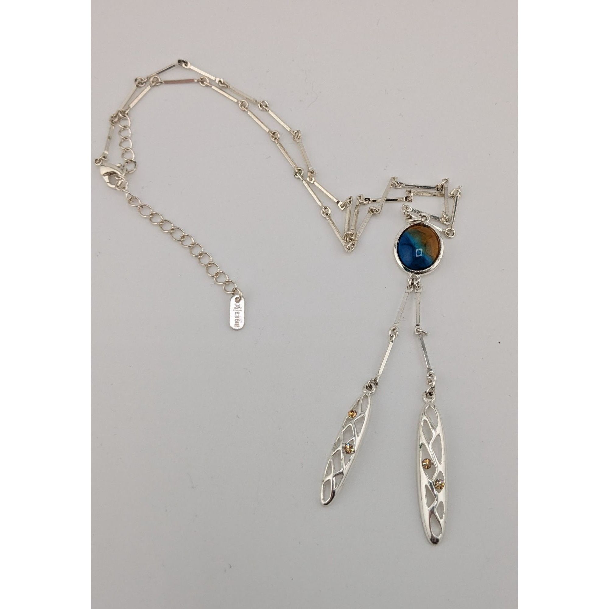 Other A/Line Bohemian Silver tone Necklace With Blue & Honey Penda Size ONE SIZE - 6 Thumbnail