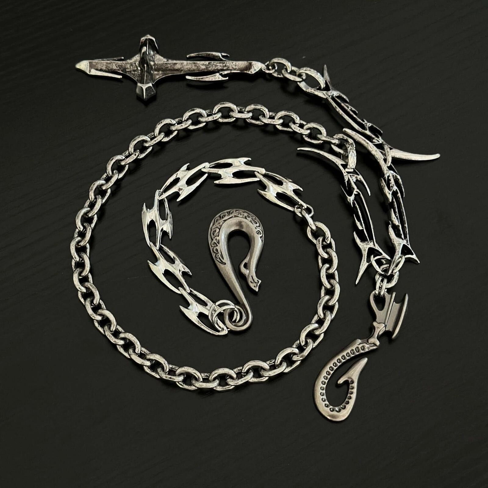 Jewelry Gothic Sword Chain Waist Accessory | Dark Metal Street Size ONE SIZE - 2 Thumbnail