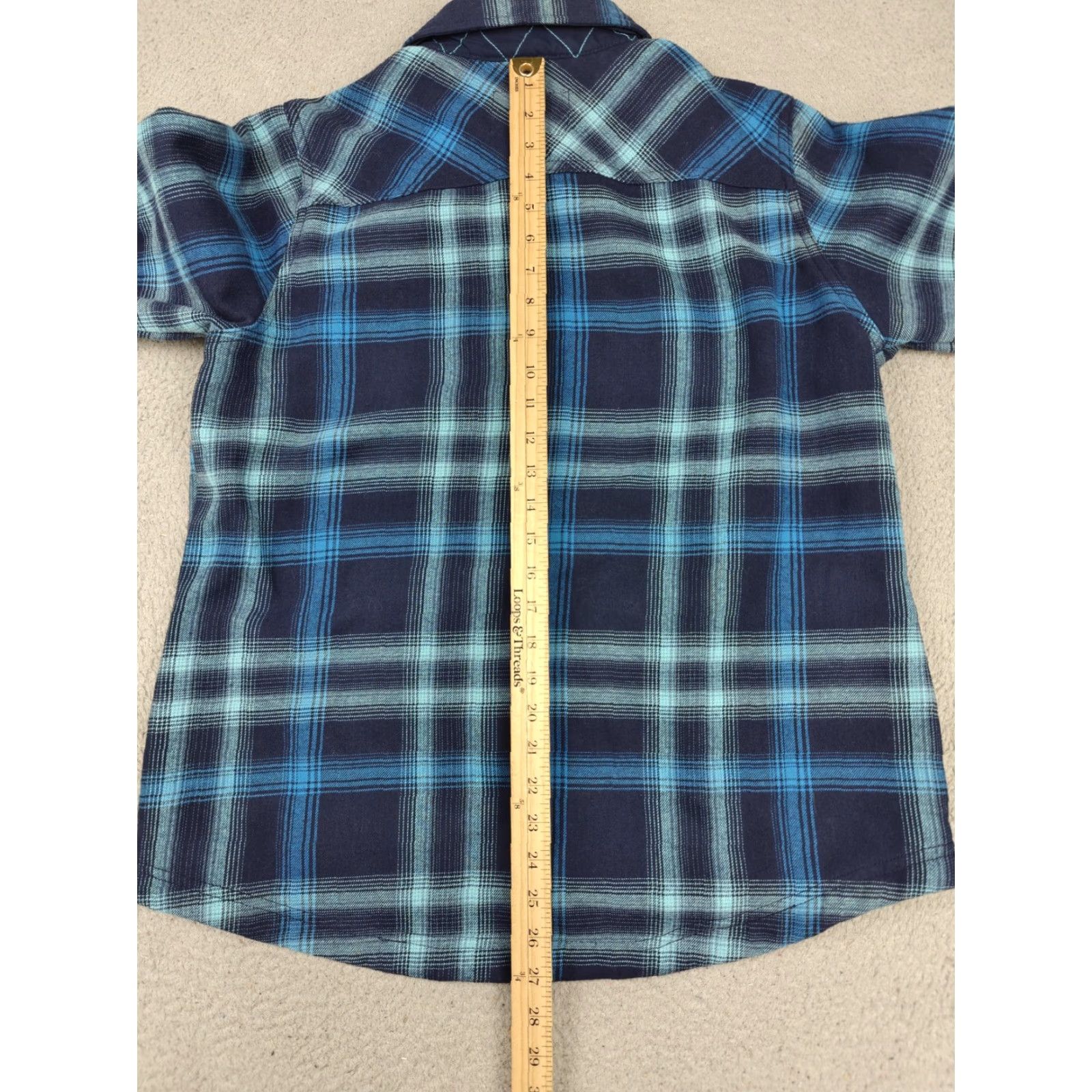 Orvis Orvis Jacket Mens Large Blue Plaid Fleece Lined Snap Front Shacket Outdoor Size US L / EU 52-54 / 3 - 6 Thumbnail